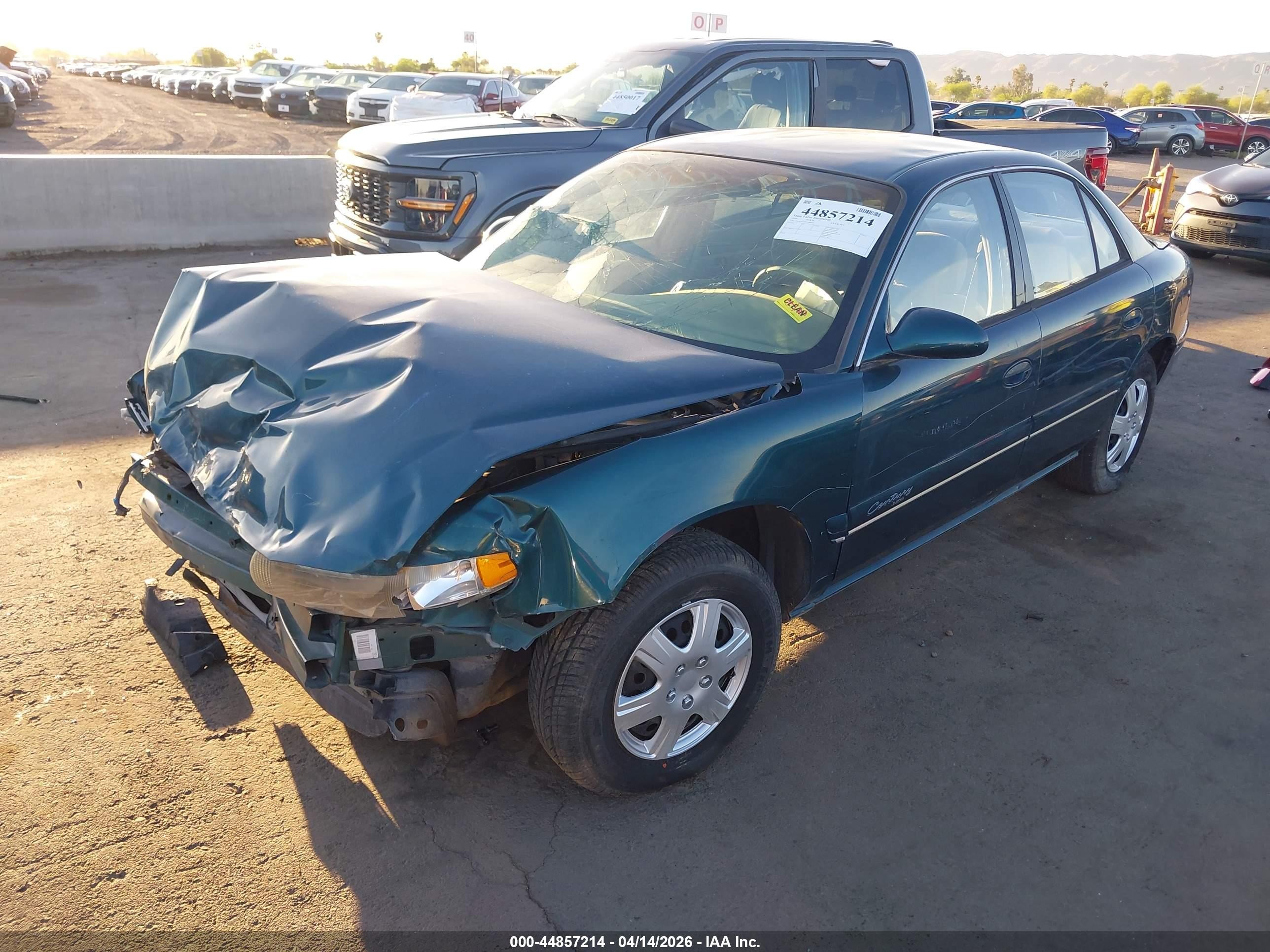 2000 Buick Century Custom Green vin: 2G4WS52J4Y1184913