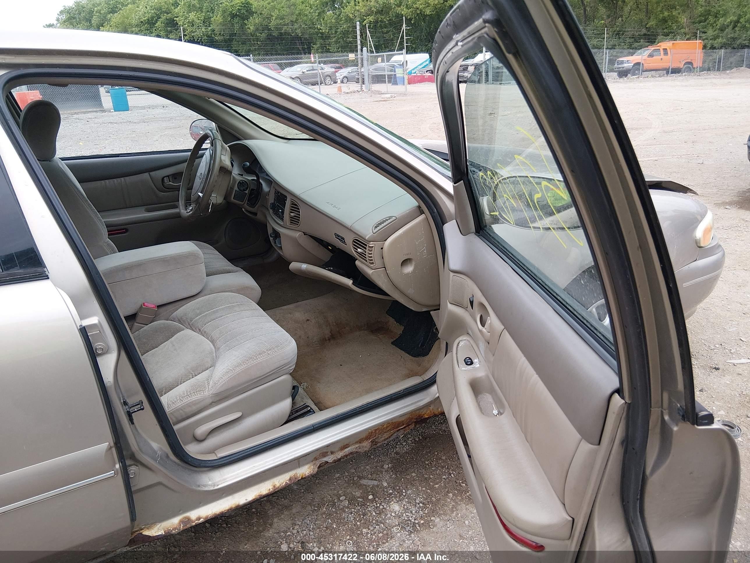 2000 Buick Century Custom Gold vin: 2G4WS52J4Y1306010