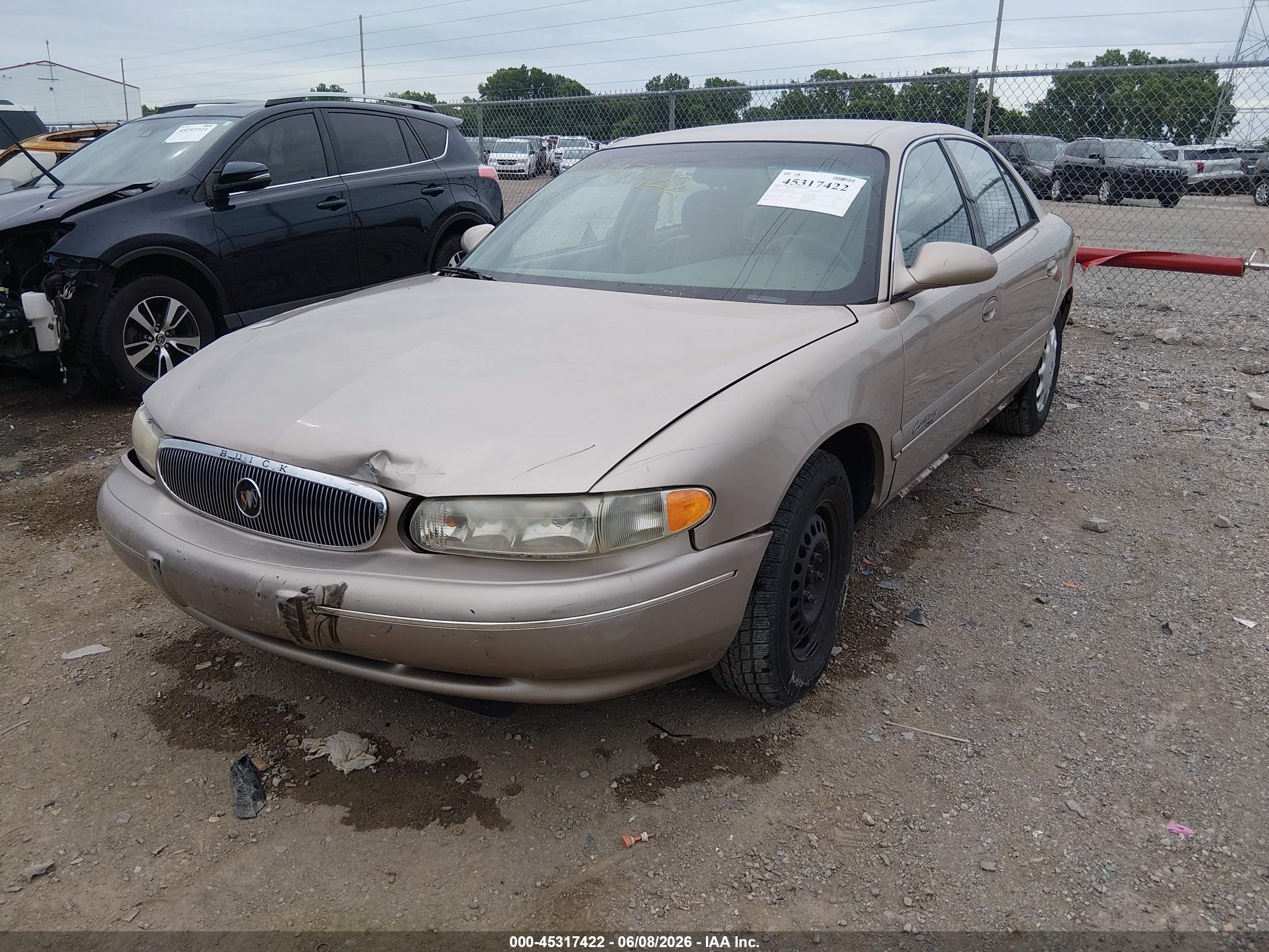 2000 Buick Century Custom Gold vin: 2G4WS52J4Y1306010