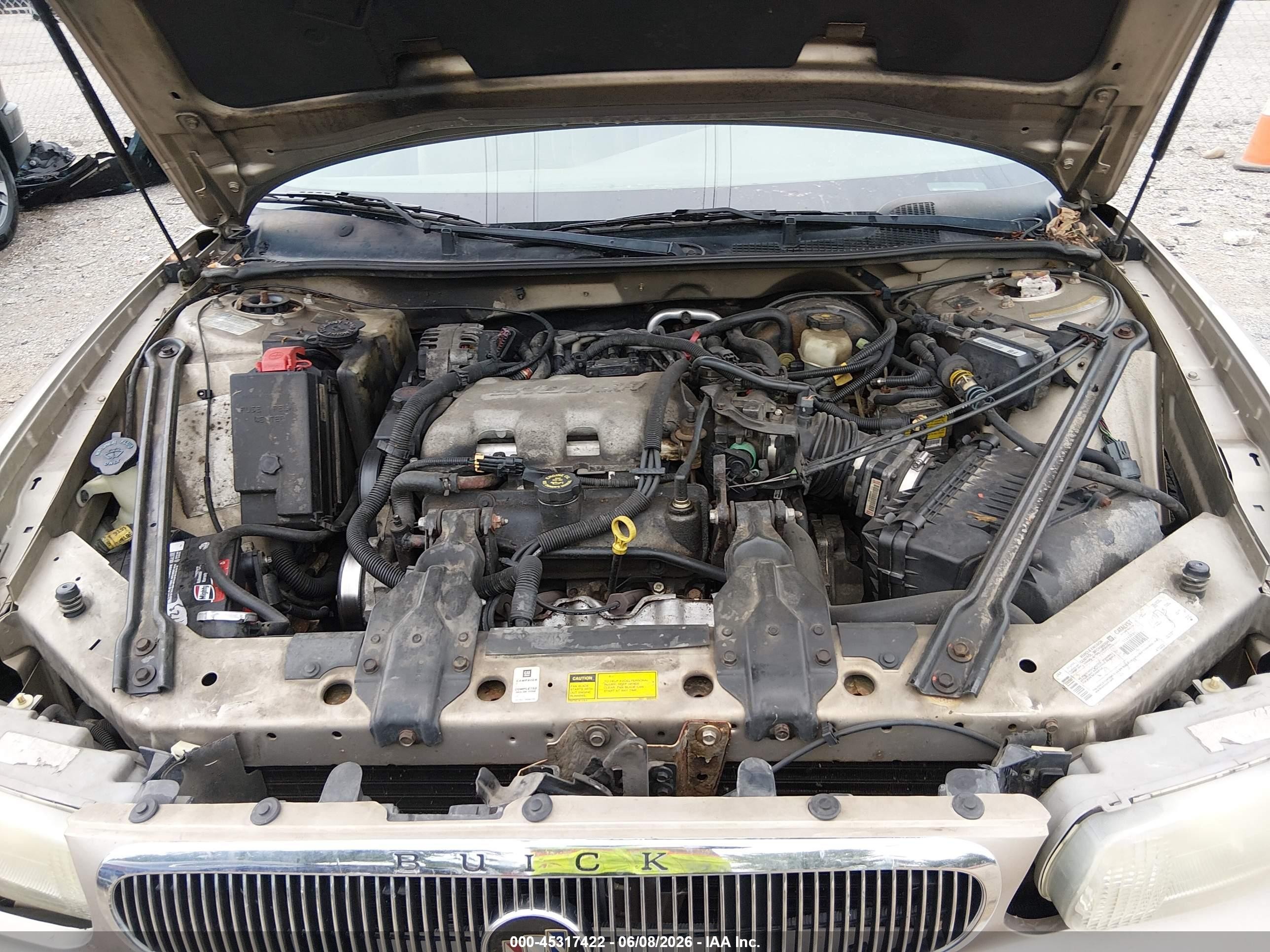 2000 Buick Century Custom Gold vin: 2G4WS52J4Y1306010