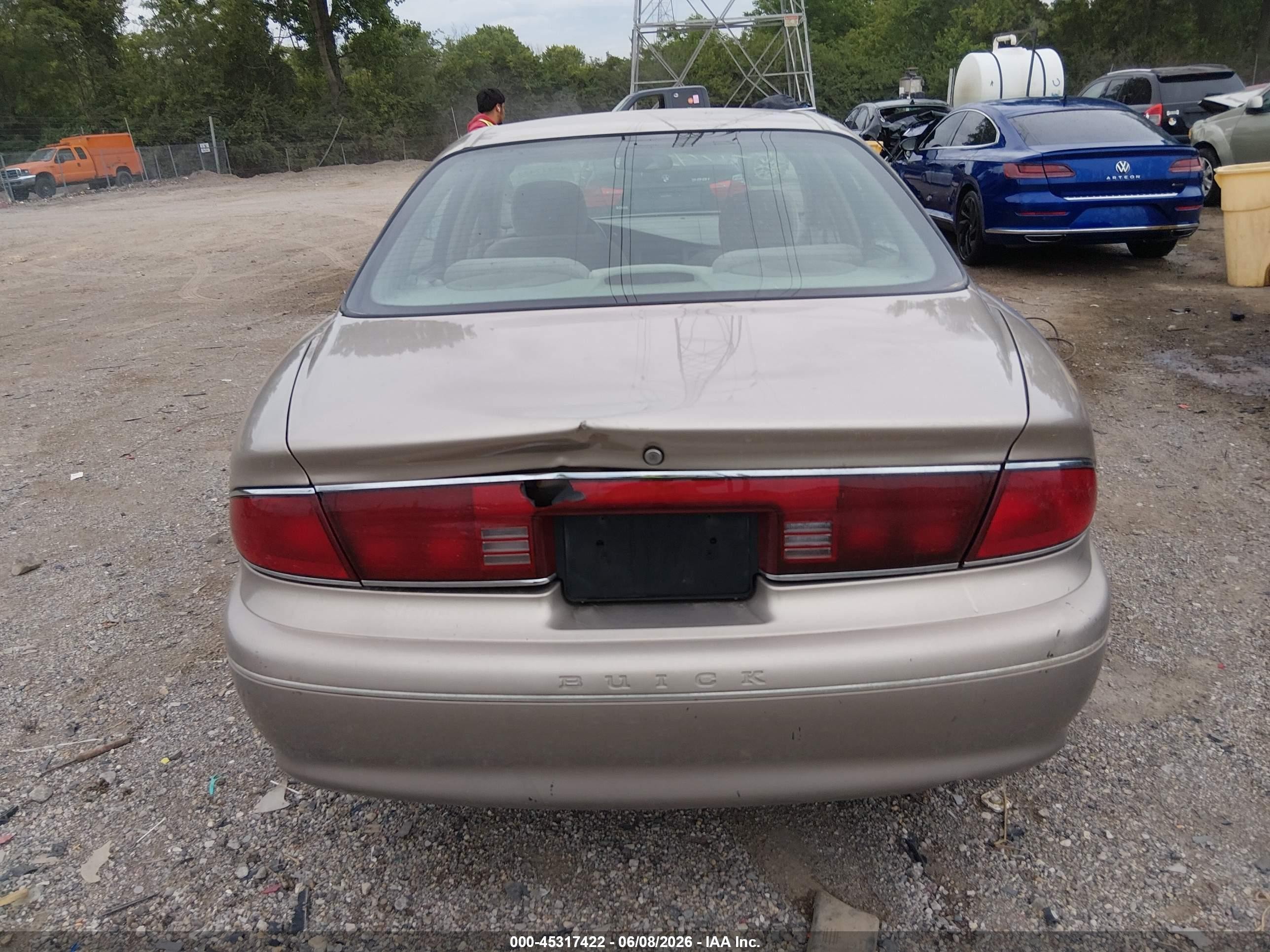 2000 Buick Century Custom Gold vin: 2G4WS52J4Y1306010