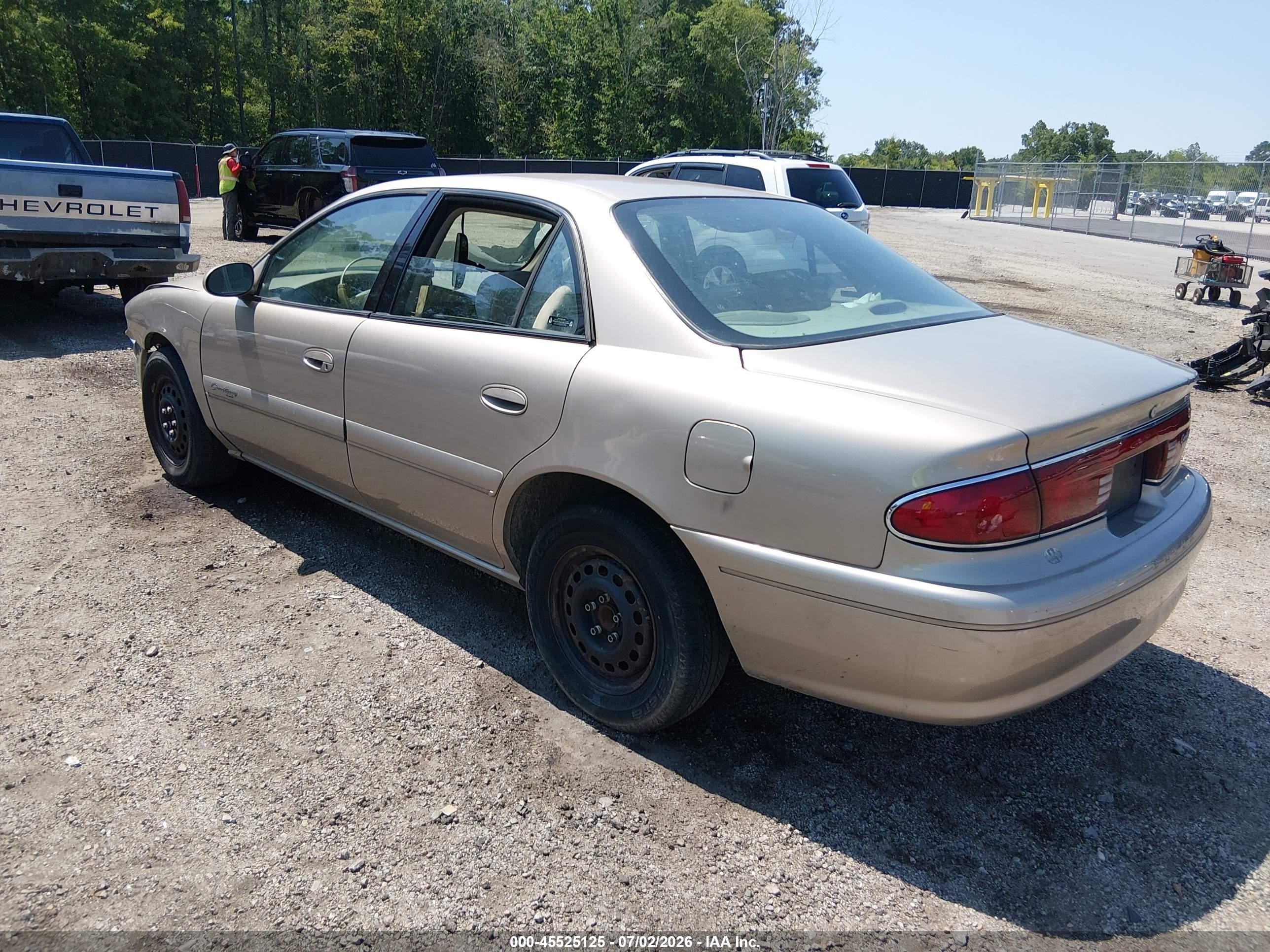 2002 Buick Century Custom Gray vin: 2G4WS52J521138577