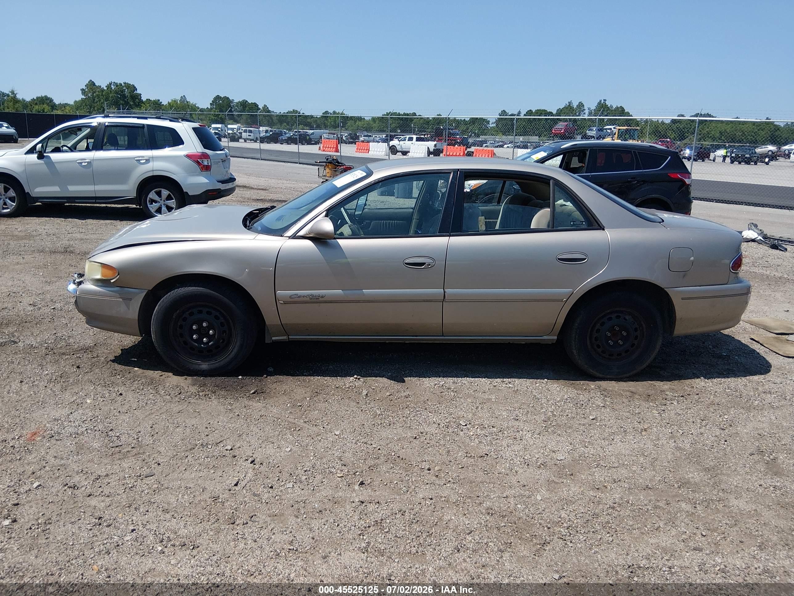 2002 Buick Century Custom Gray vin: 2G4WS52J521138577