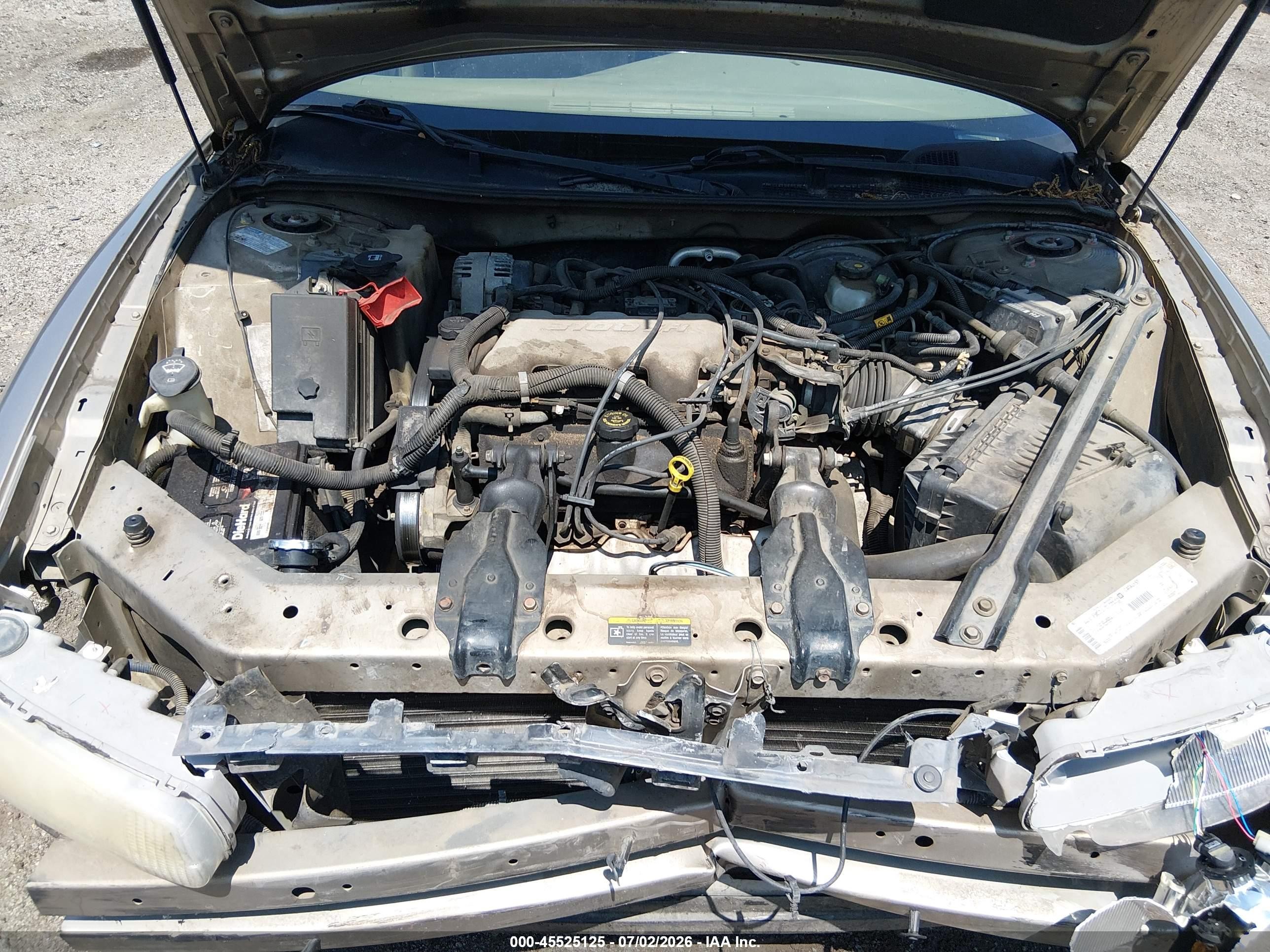 2002 Buick Century Custom Gray vin: 2G4WS52J521138577
