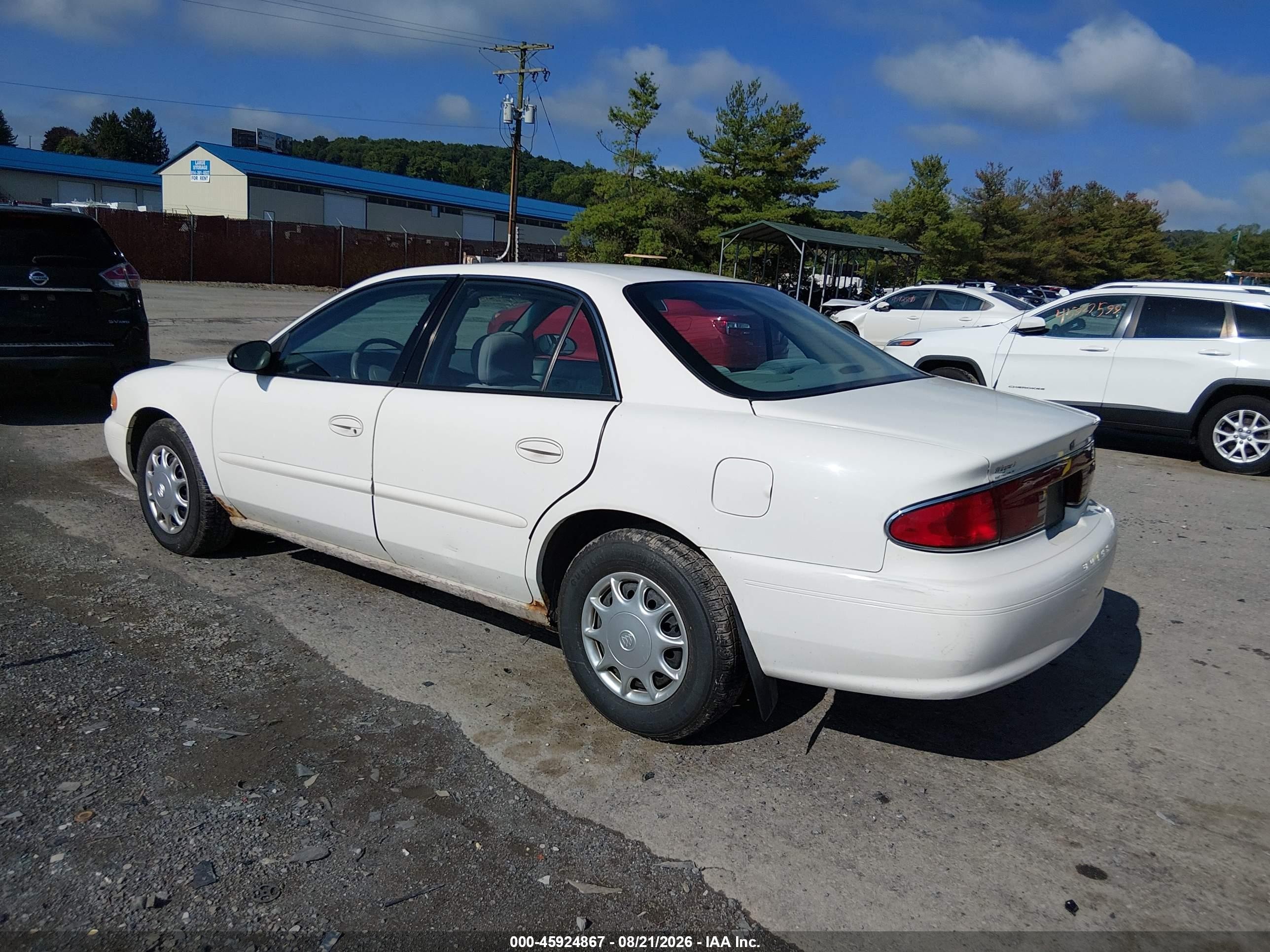 2004 Buick Century Белый vin: 2G4WS52J541231747