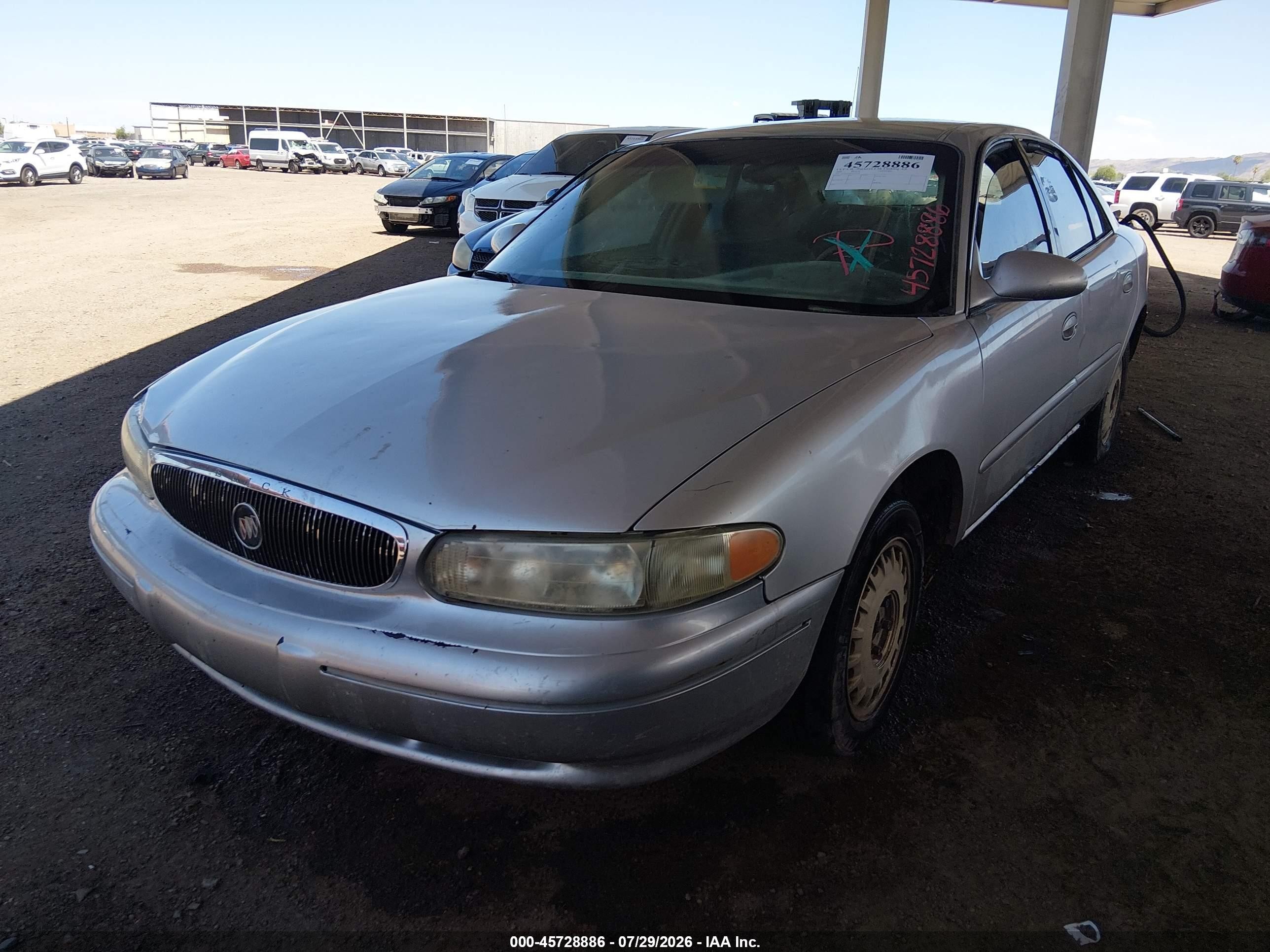 2004 Buick Century   Серебряный vin: 2G4WS52J541241792