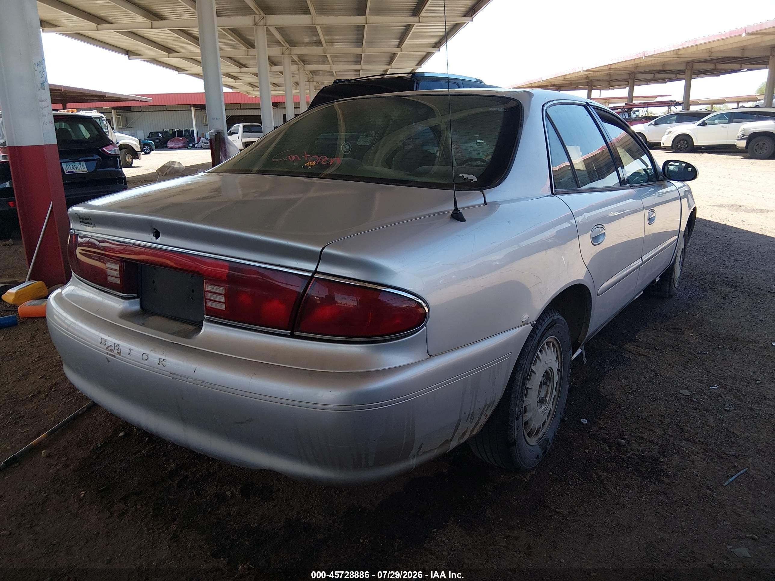 2004 Buick Century   Серебряный vin: 2G4WS52J541241792