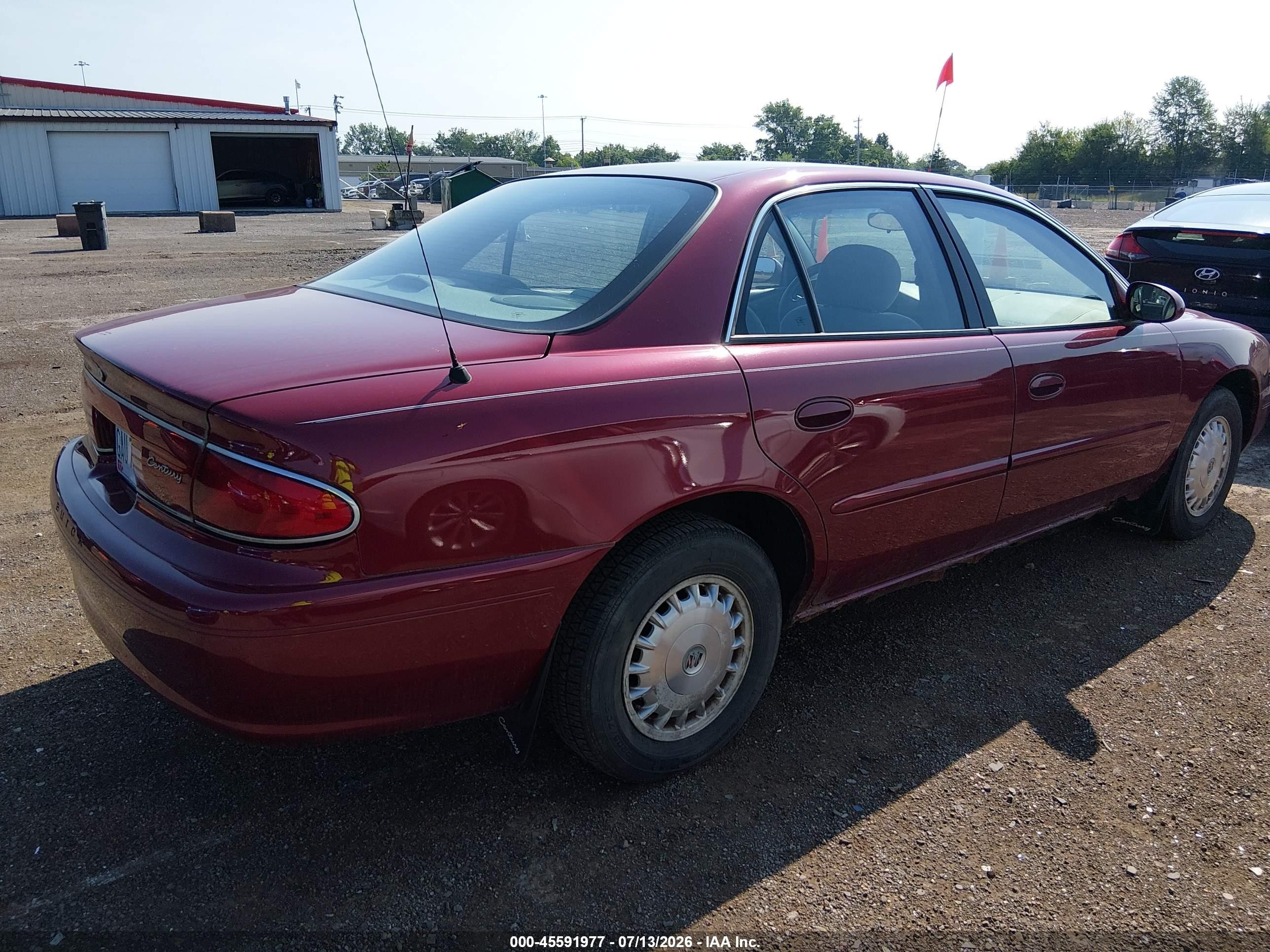 2005 Buick Century   Red vin: 2G4WS52J551112534