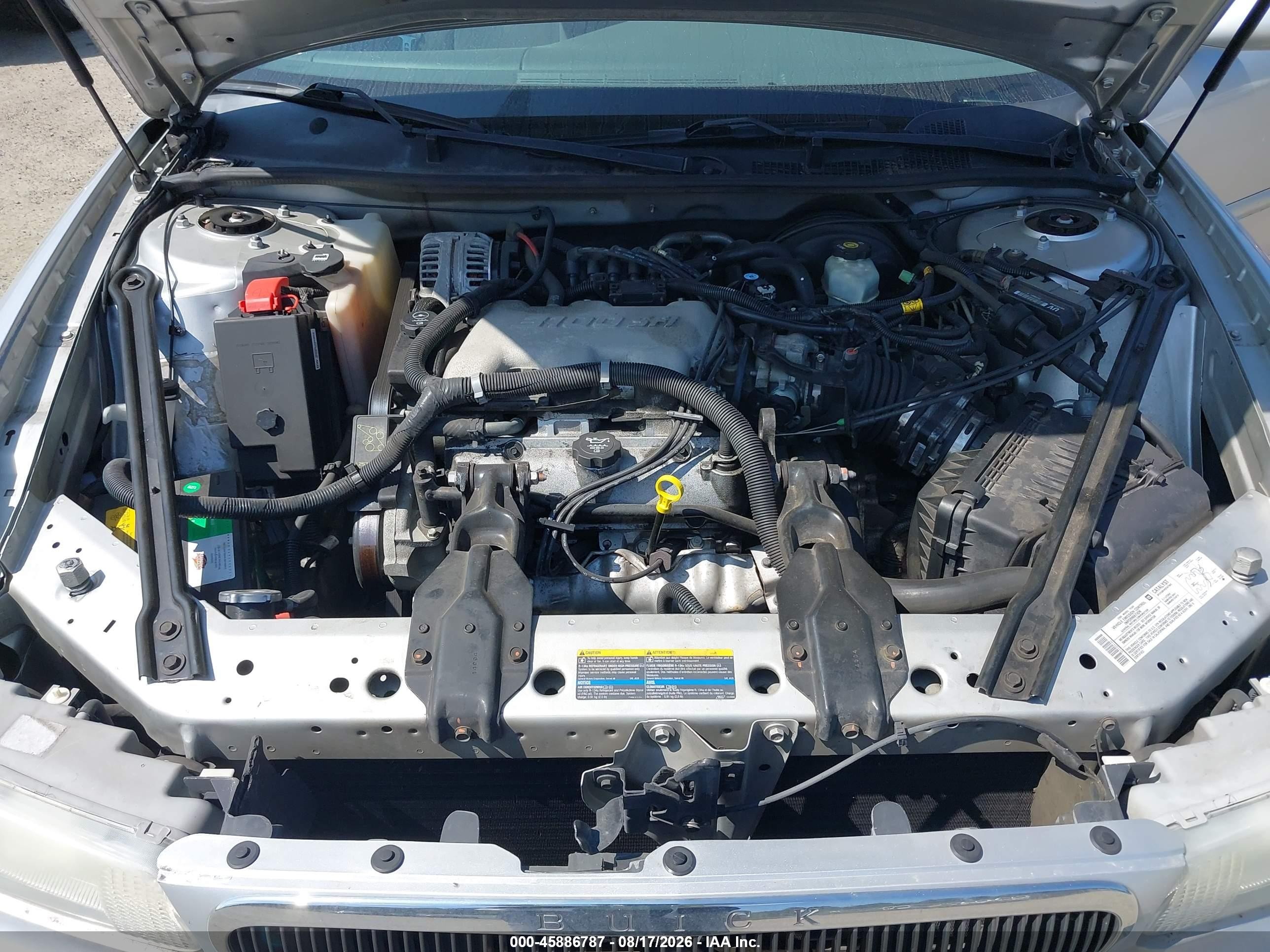 2005 Buick Century   Silver vin: 2G4WS52J551122416