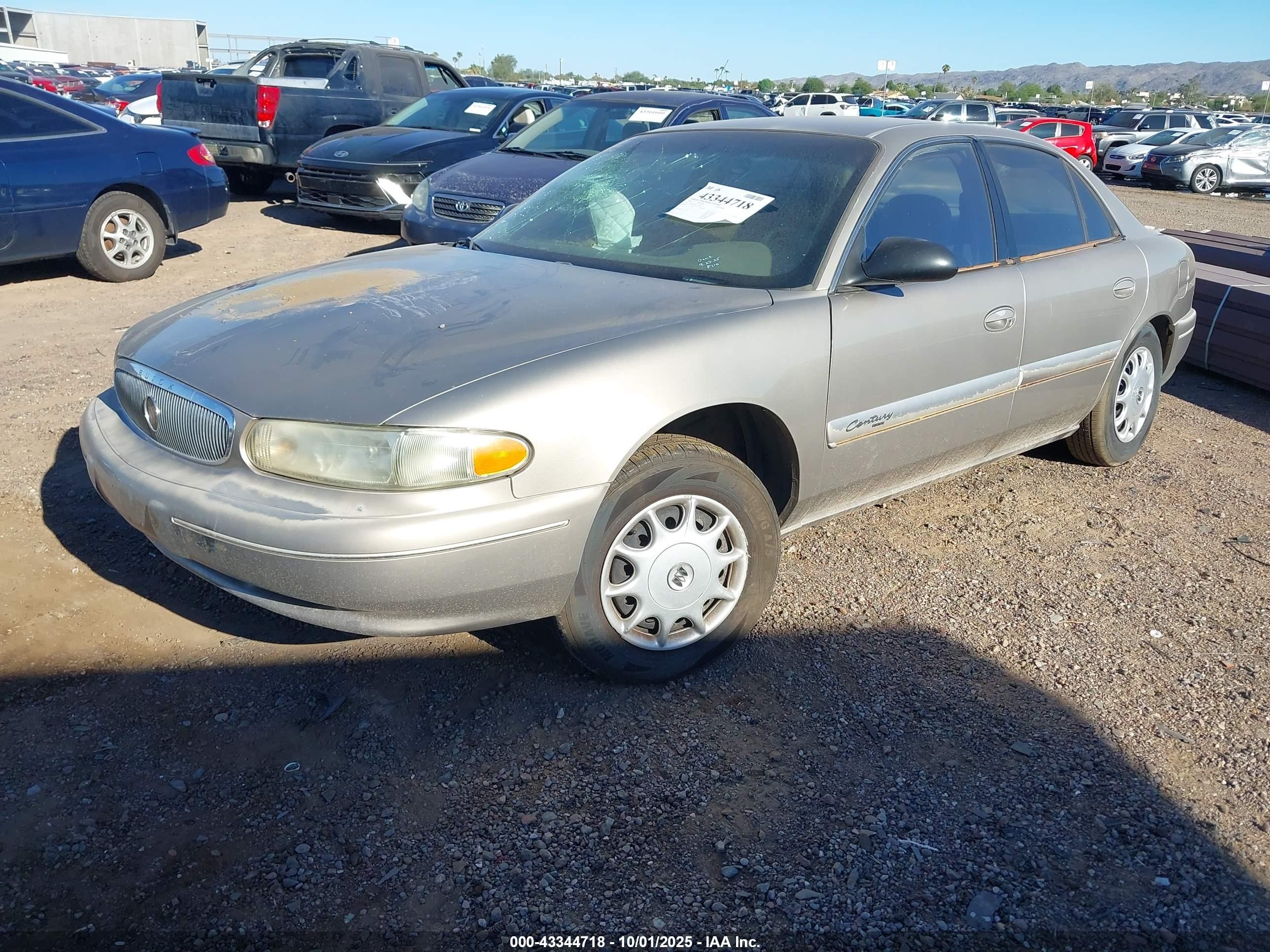2001 Buick Century Custom Gold vin: 2G4WS52J611224267