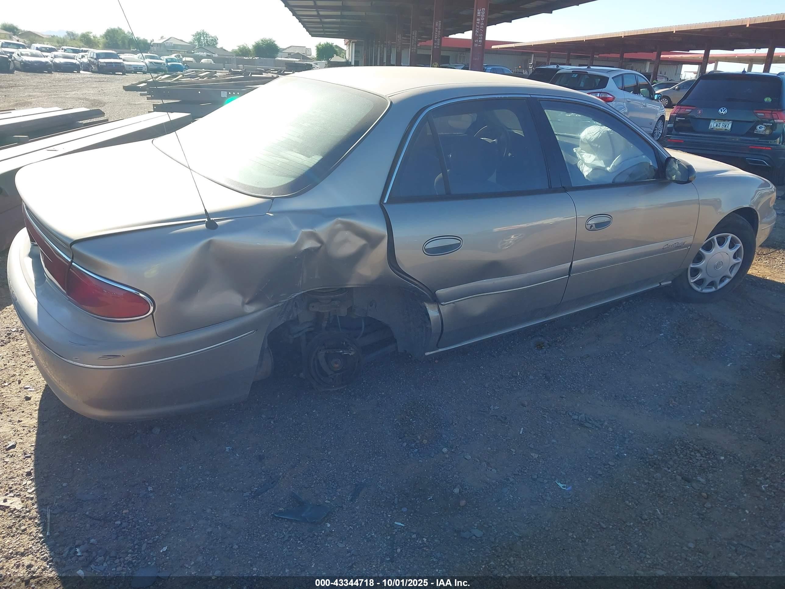 2001 Buick Century Custom Gold vin: 2G4WS52J611224267