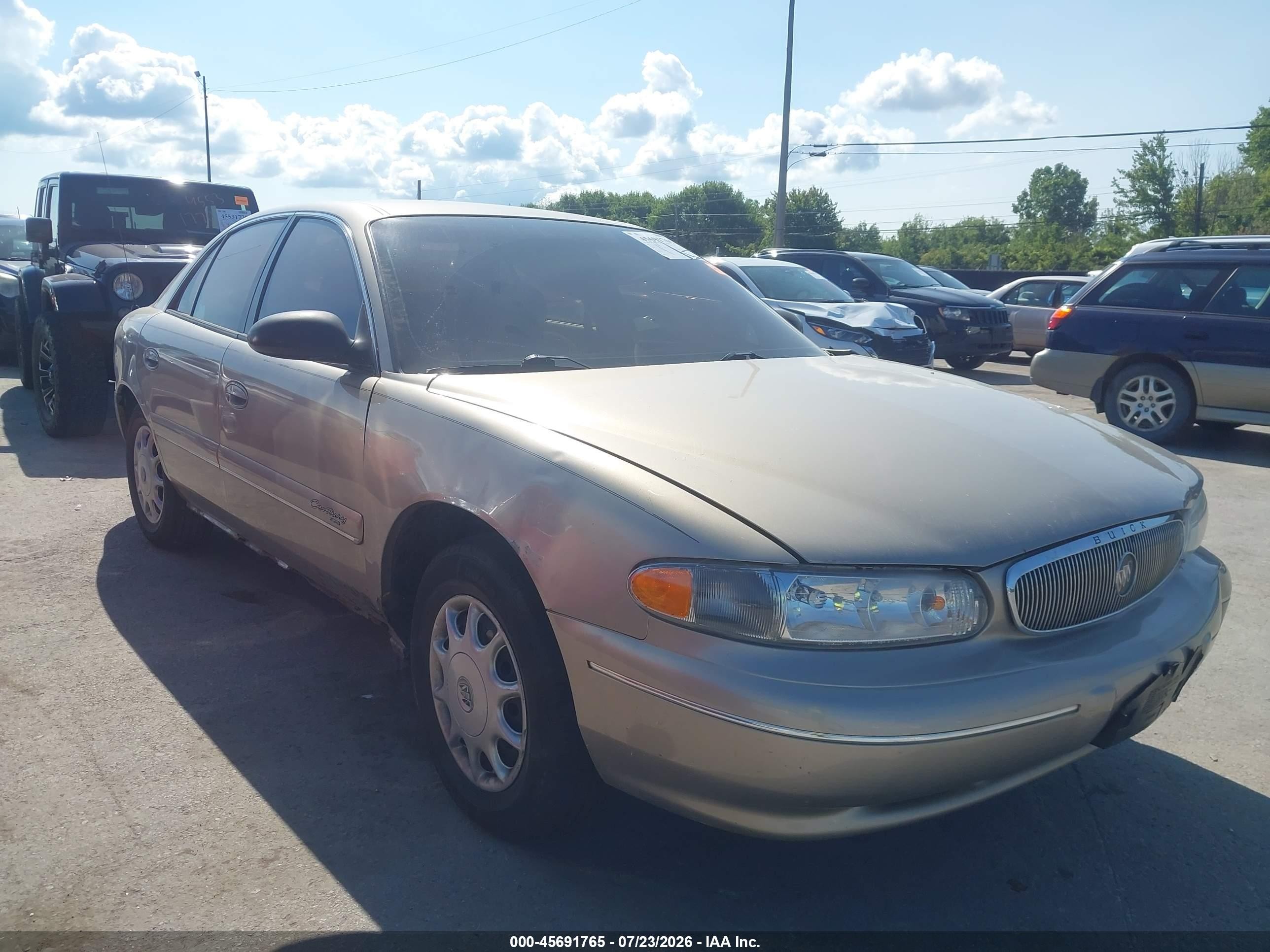 2001 Buick Century Custom Tan vin: 2G4WS52J611253056