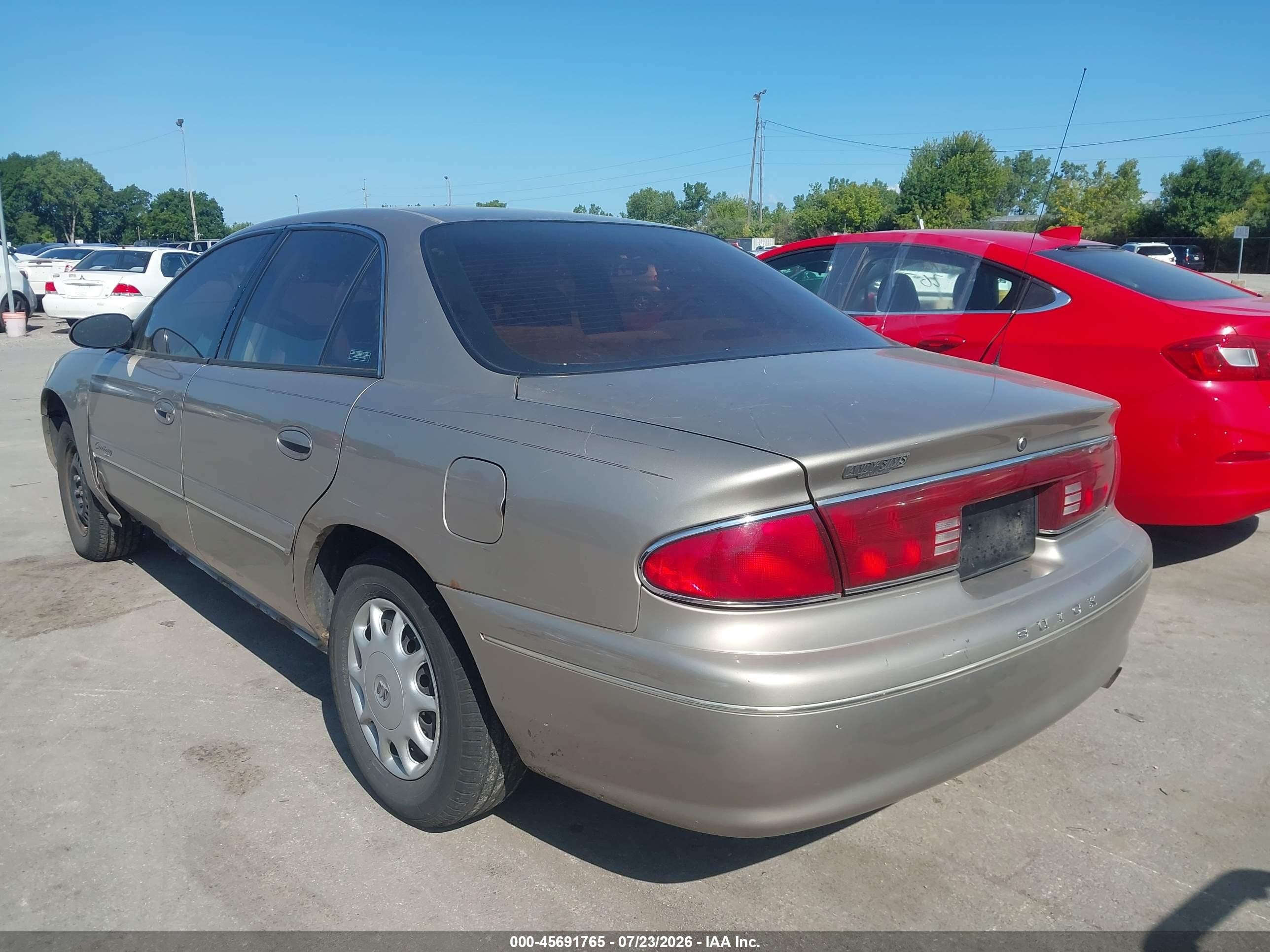 2001 Buick Century Custom Tan vin: 2G4WS52J611253056