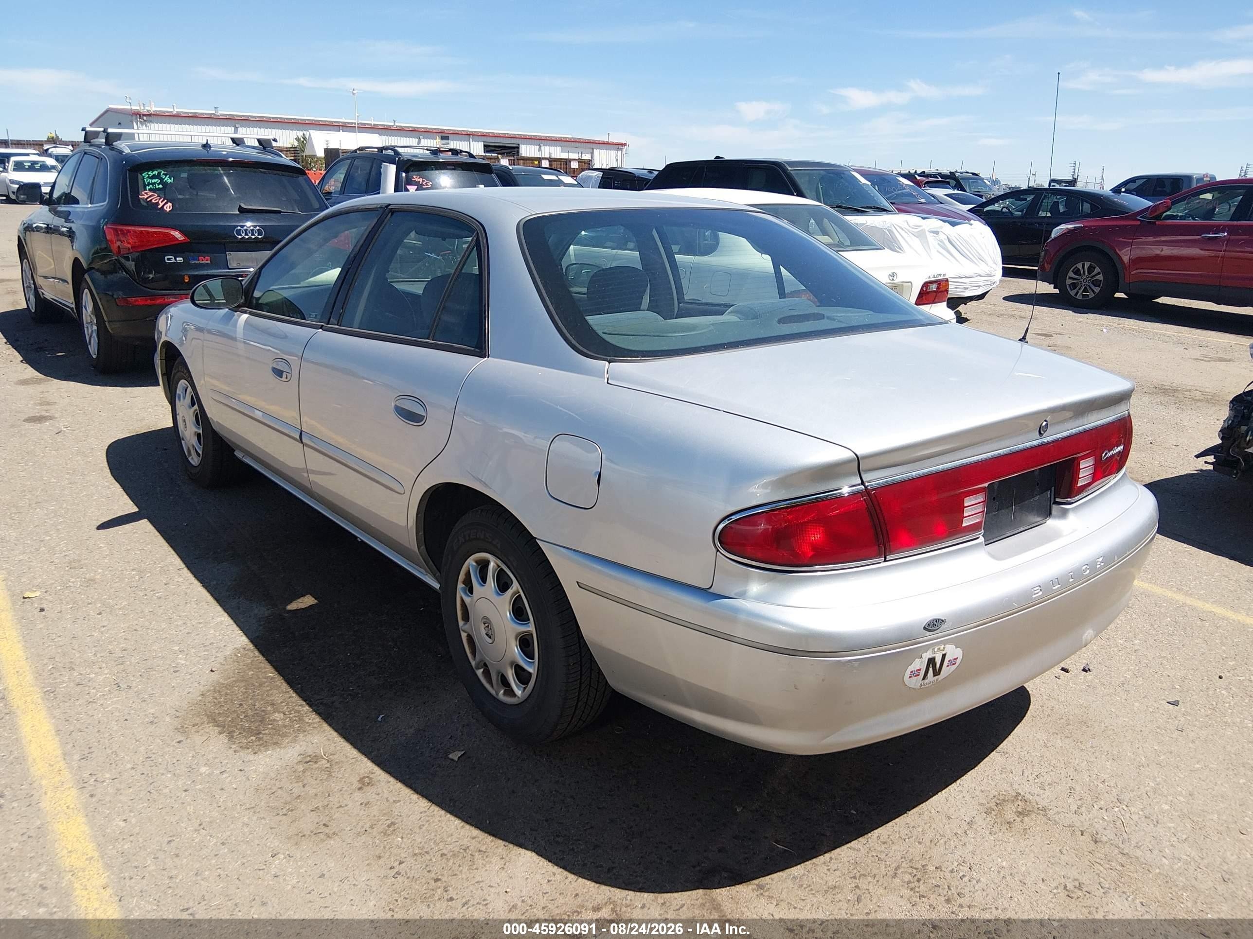 2003 Buick Century Custom Gray vin: 2G4WS52J631124480
