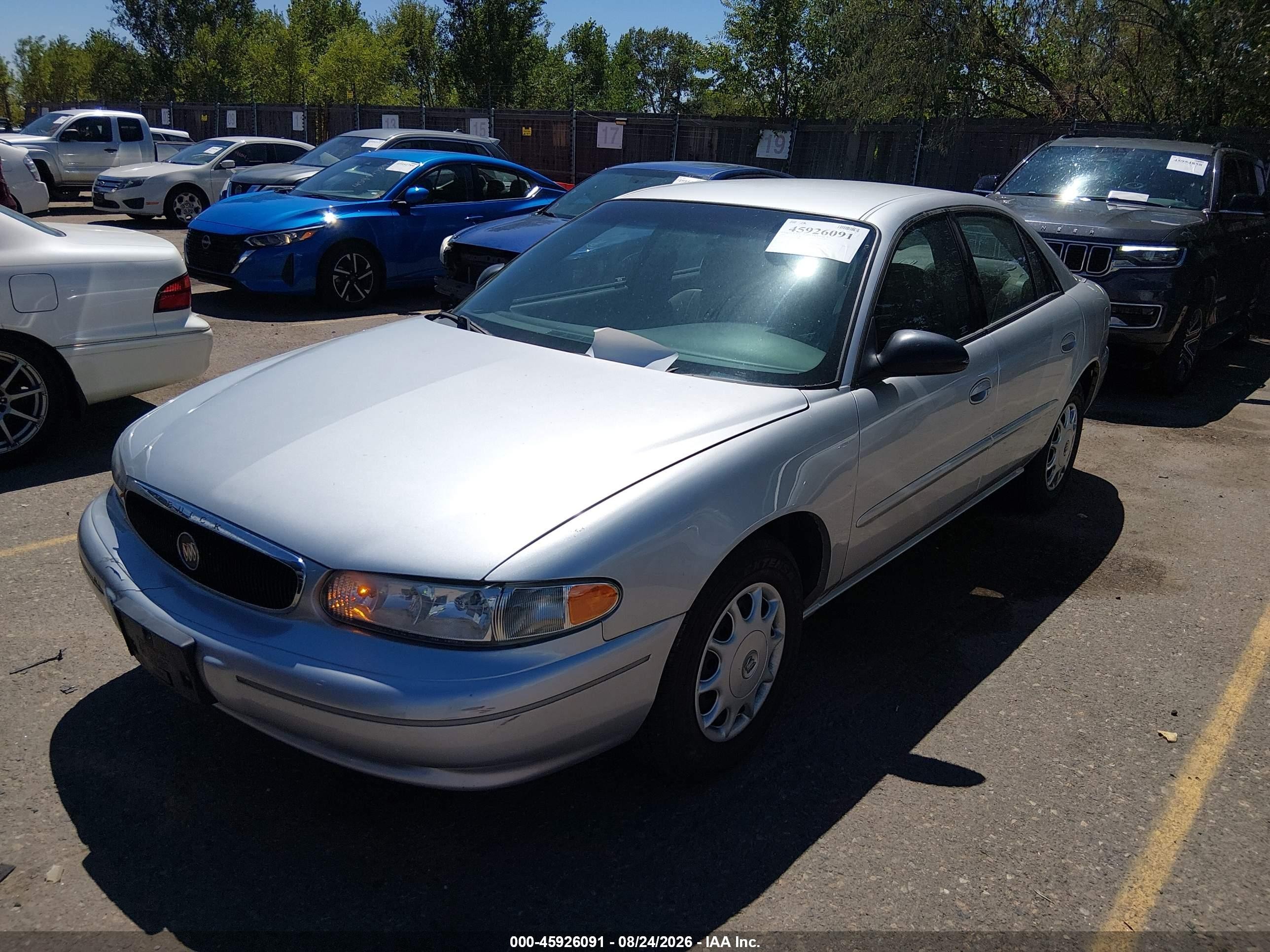 2003 Buick Century Custom Gray vin: 2G4WS52J631124480