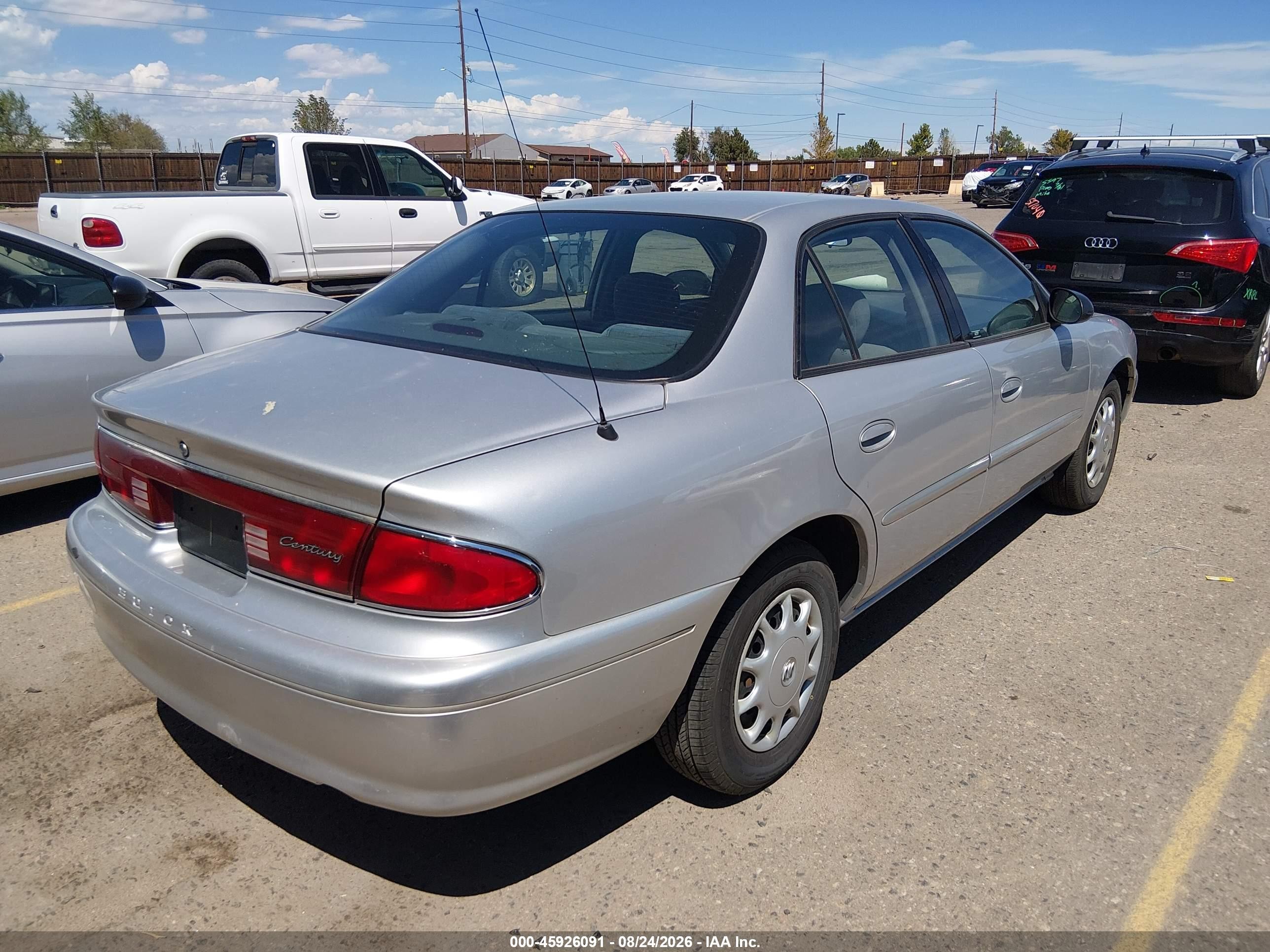 2003 Buick Century Custom Gray vin: 2G4WS52J631124480