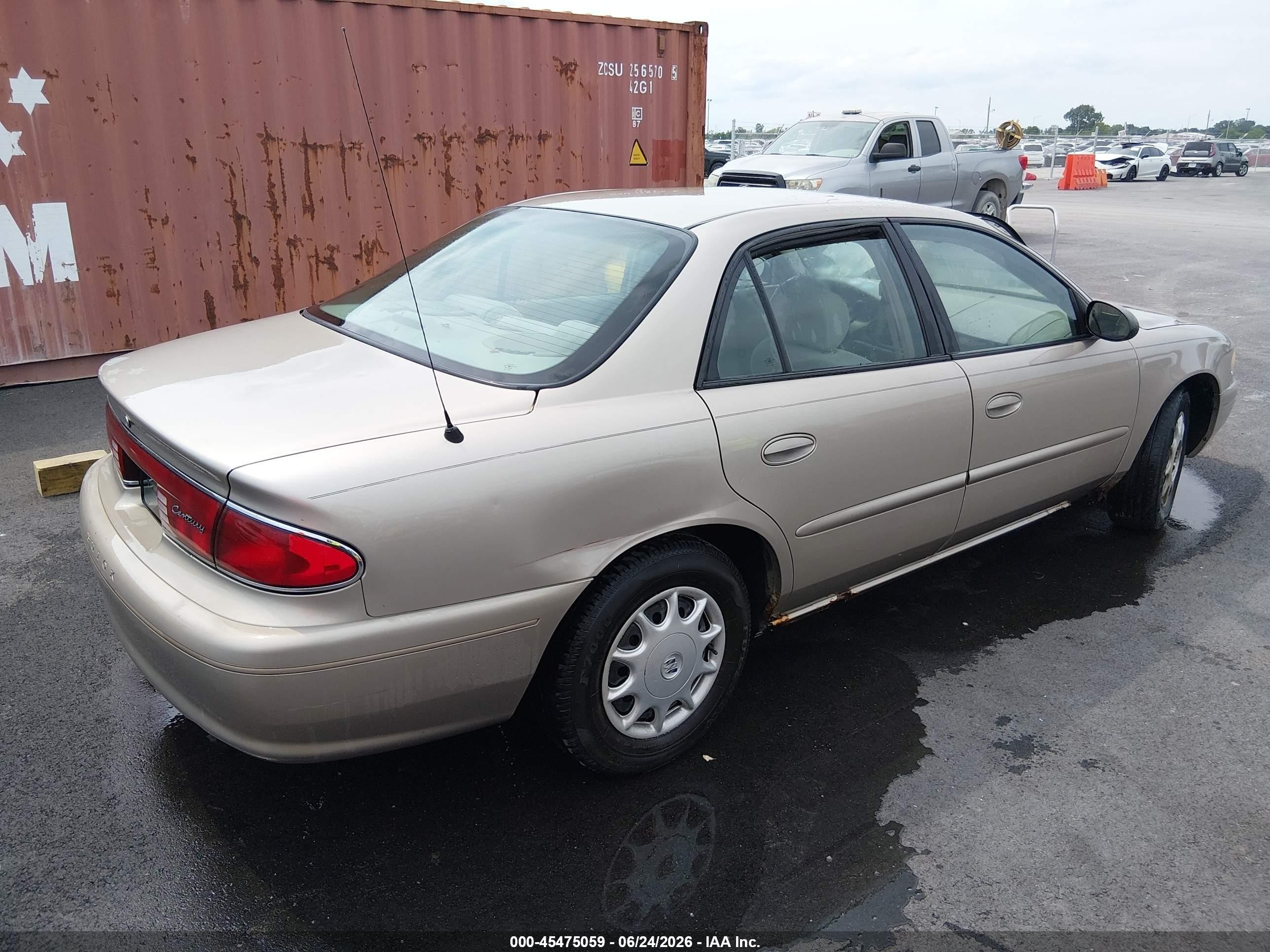 2003 Buick Century Custom Gold vin: 2G4WS52J631138864