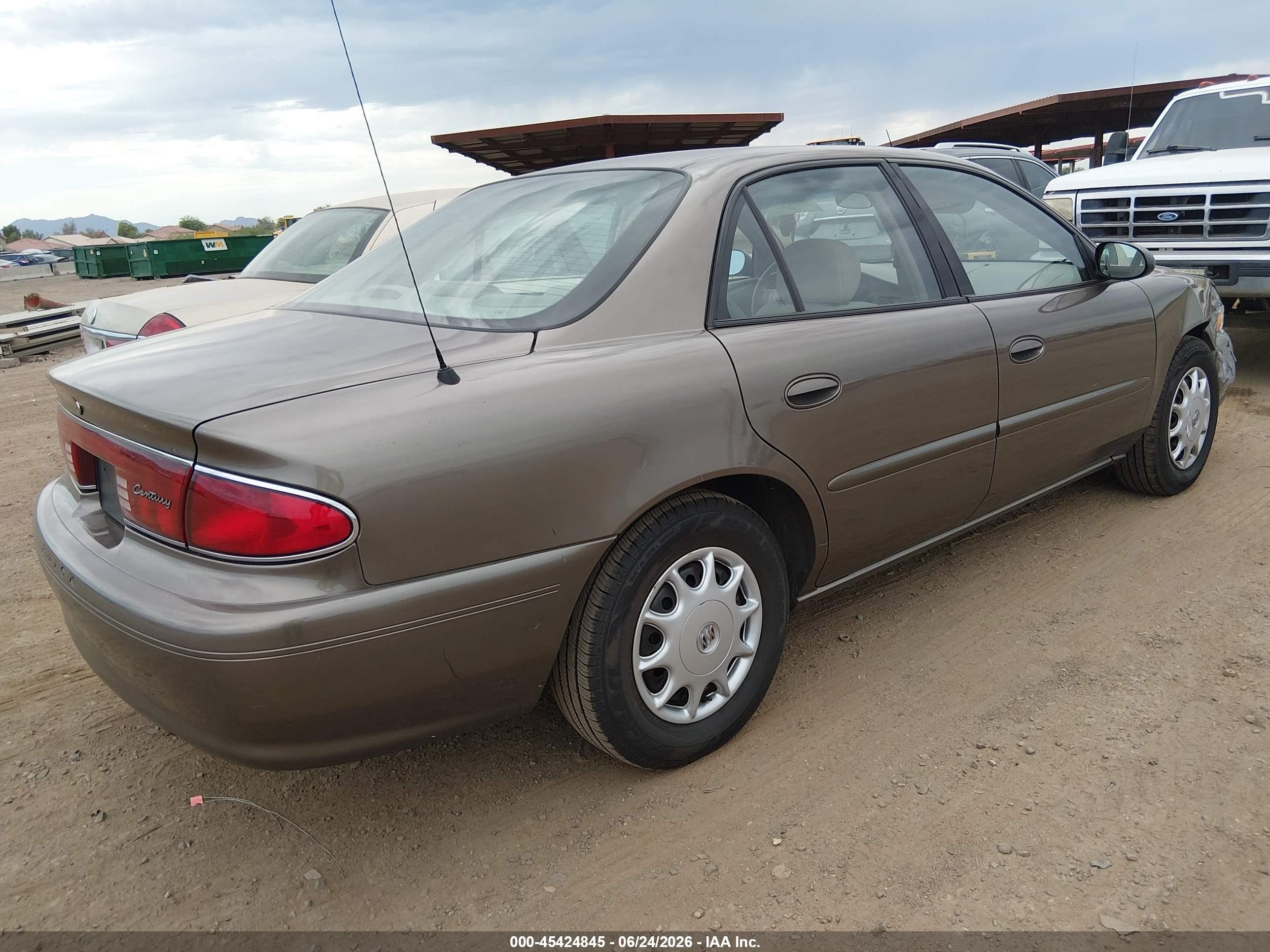 2003 Buick Century Custom Gold vin: 2G4WS52J631243761