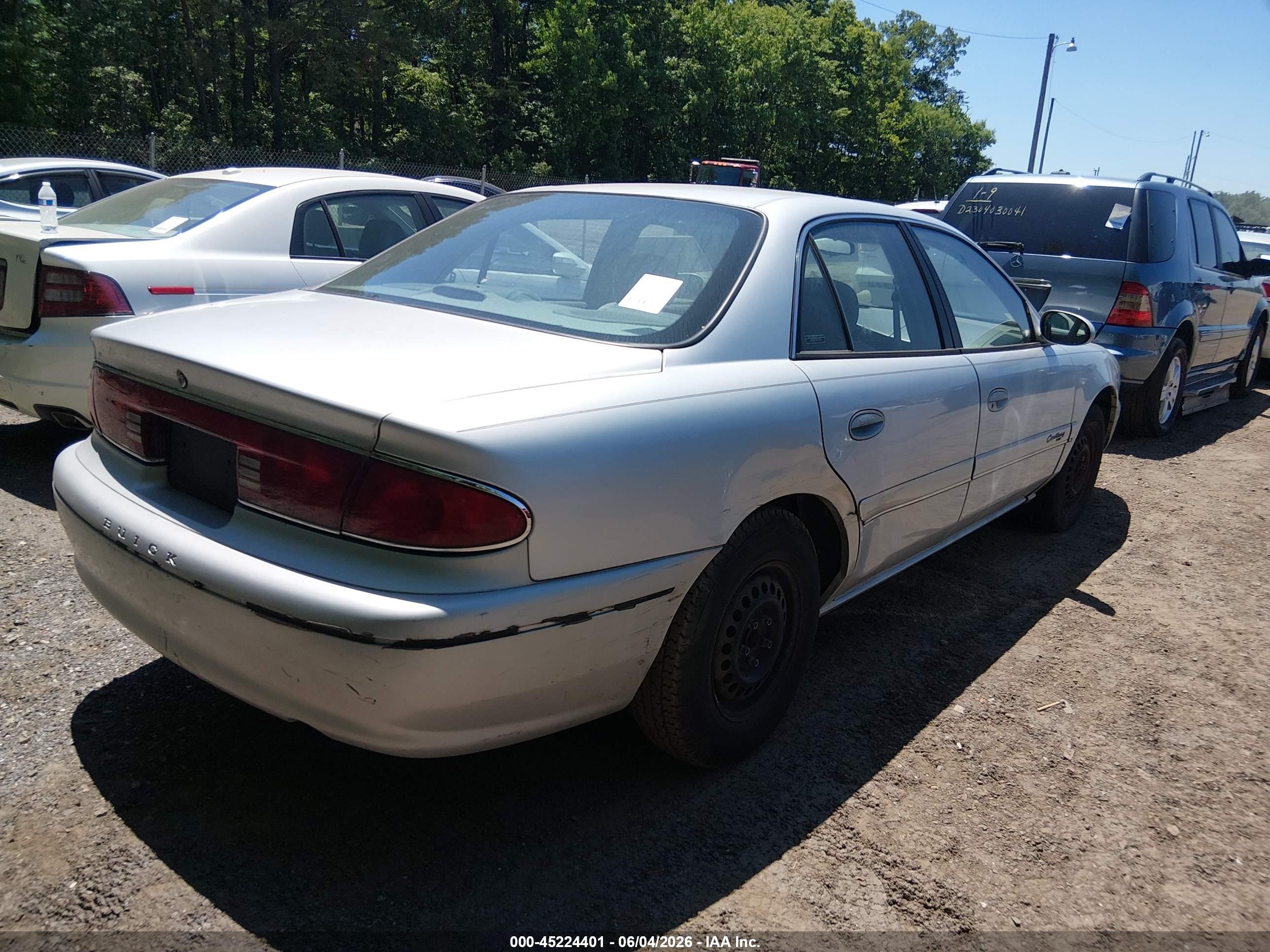 2000 Buick Century Custom Gray vin: 2G4WS52J6Y1187084