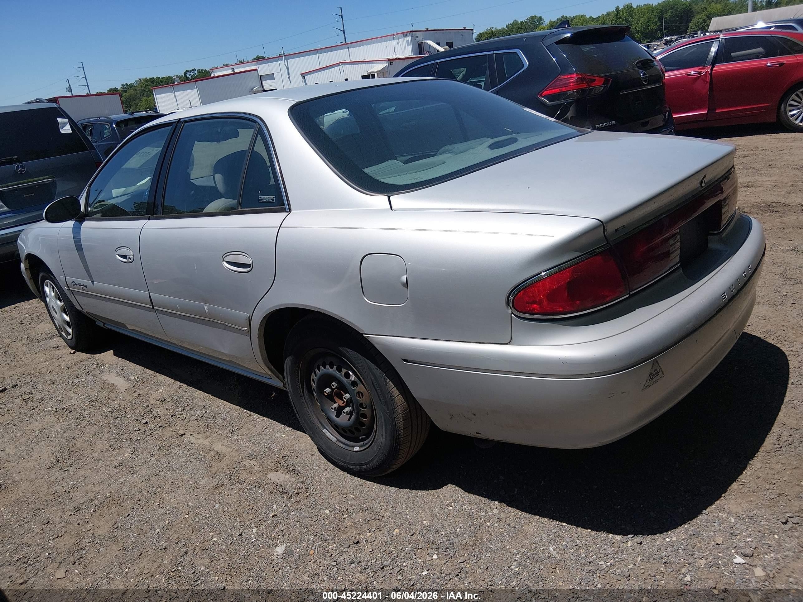 2000 Buick Century Custom Gray vin: 2G4WS52J6Y1187084