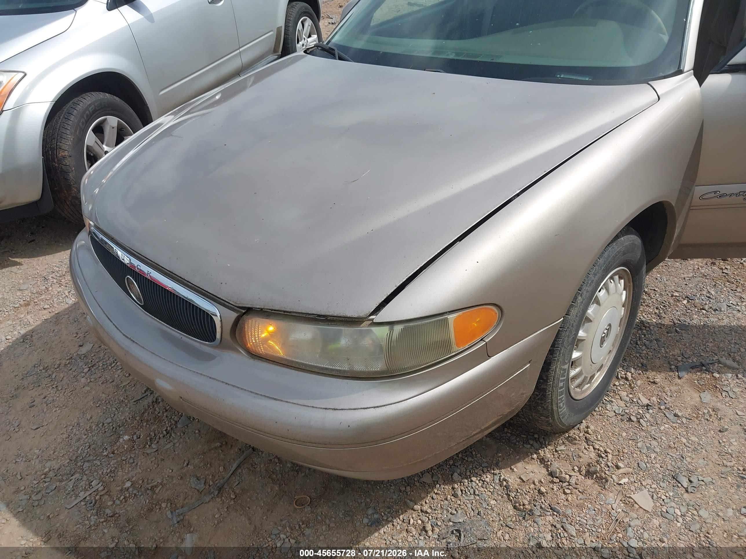 2001 Buick Century Custom Gold vin: 2G4WS52J711162460