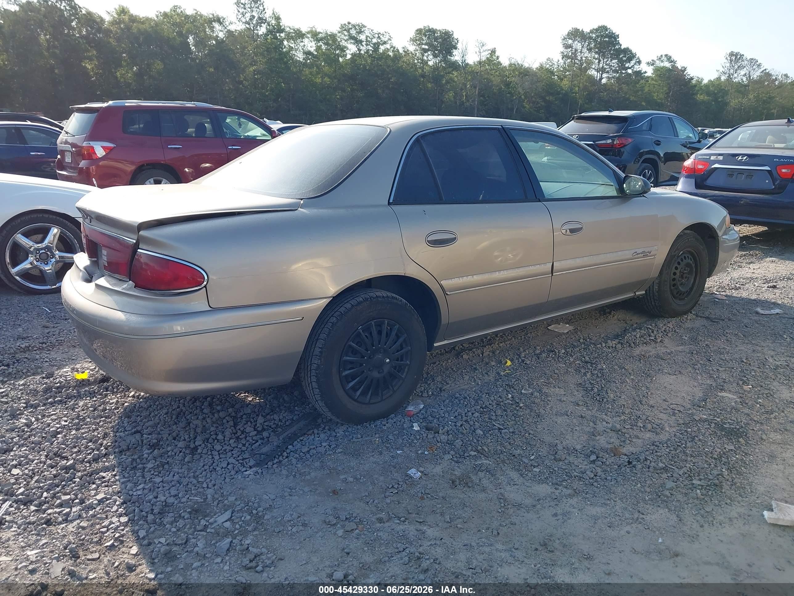 2002 Buick Century Custom Gold vin: 2G4WS52J721152769
