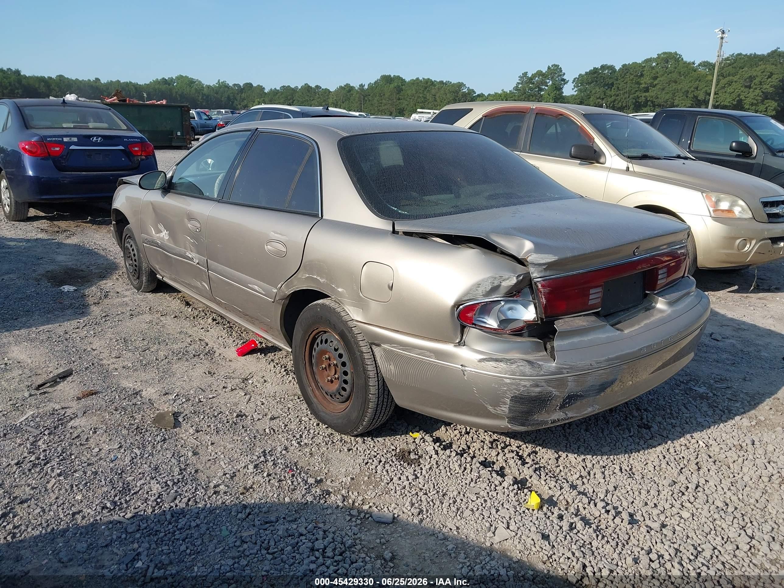 2002 Buick Century Custom Gold vin: 2G4WS52J721152769
