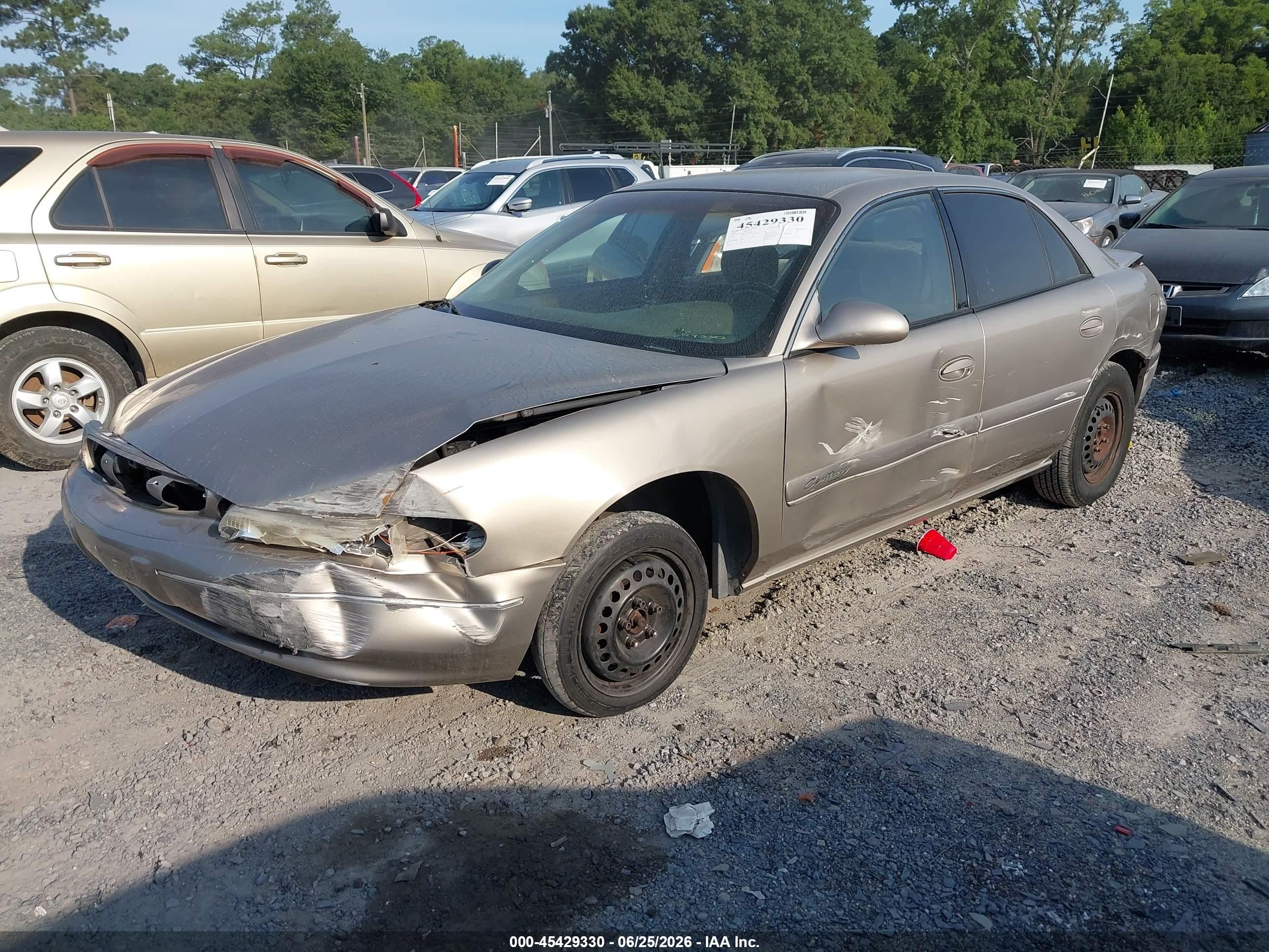 2002 Buick Century Custom Gold vin: 2G4WS52J721152769