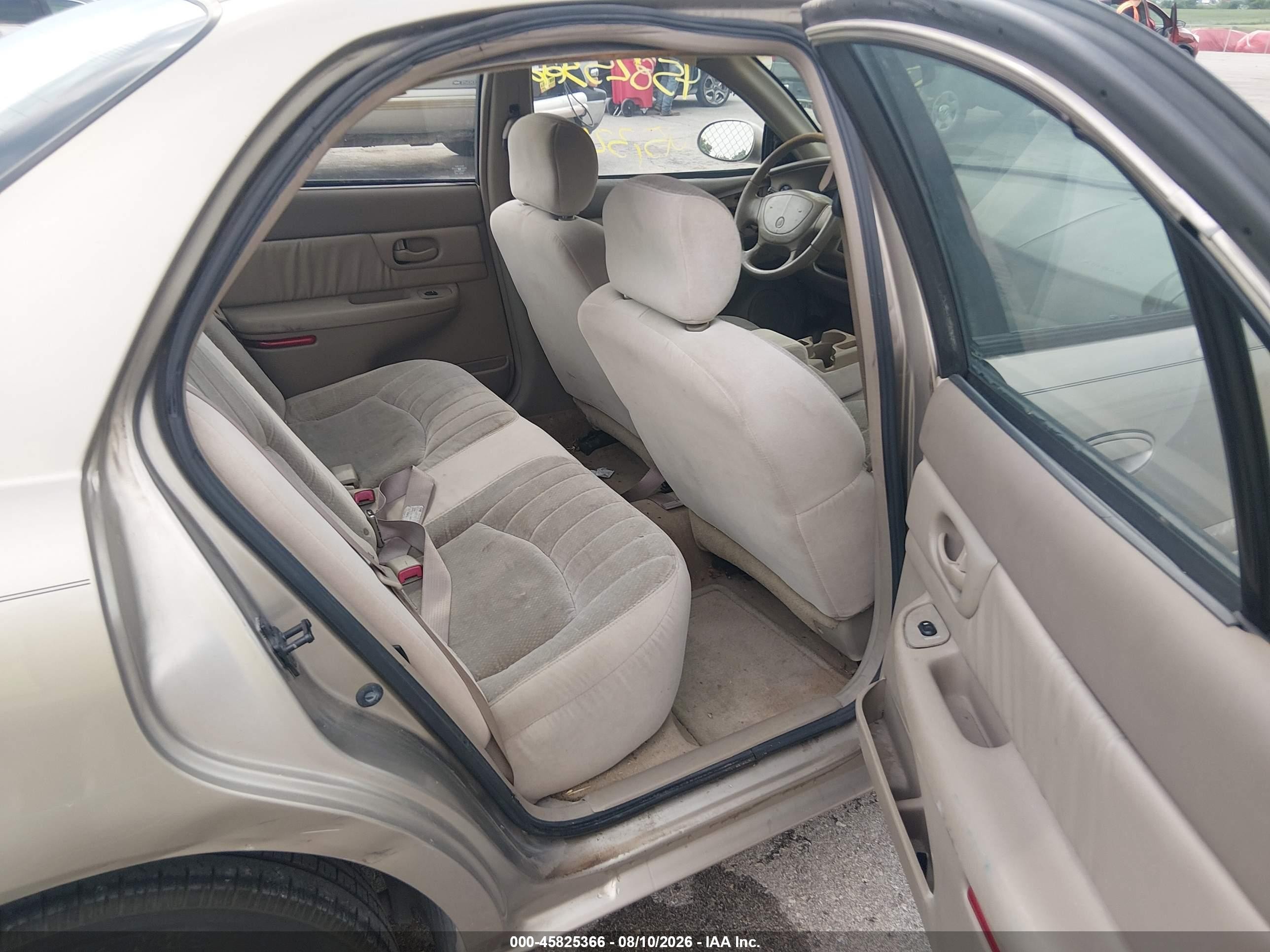 2002 Buick Century Custom Gold vin: 2G4WS52J721201050