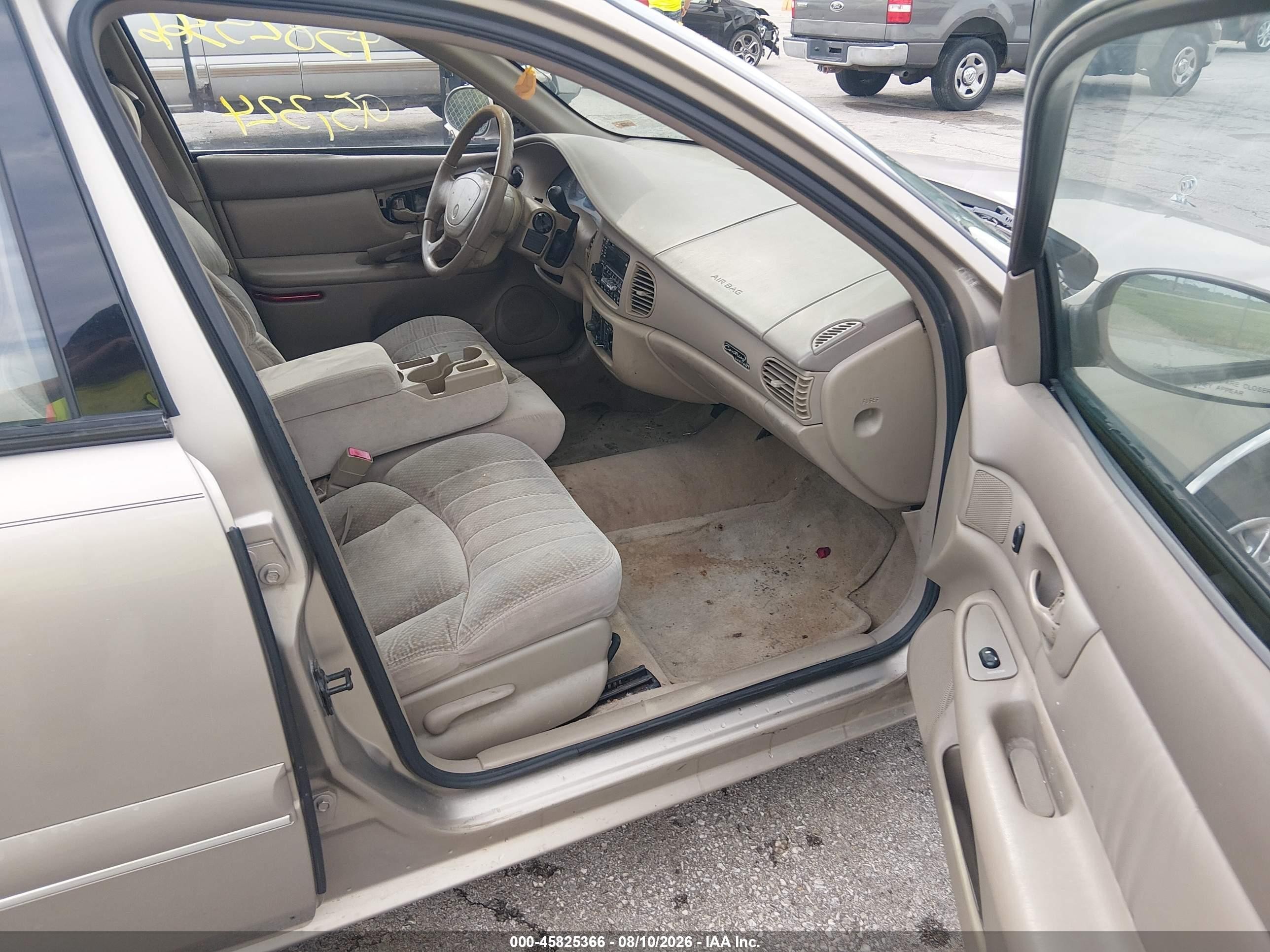 2002 Buick Century Custom Gold vin: 2G4WS52J721201050