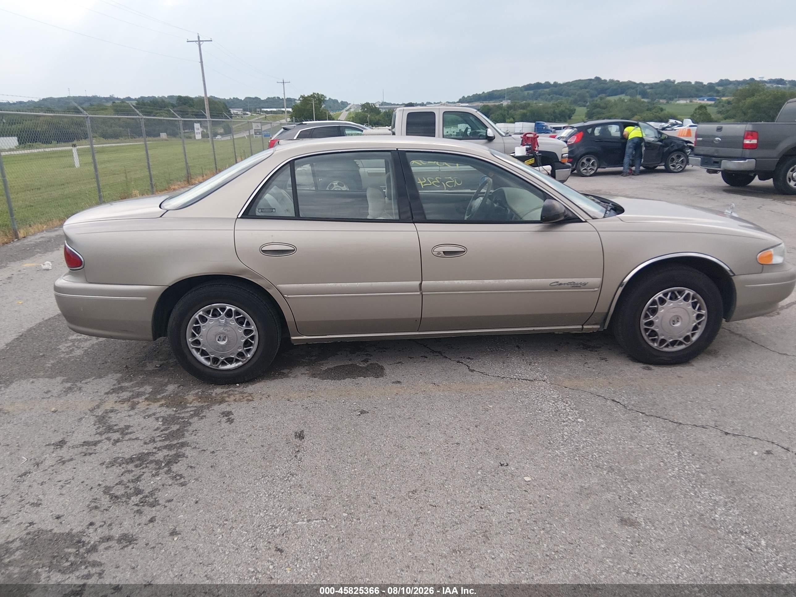 2002 Buick Century Custom Gold vin: 2G4WS52J721201050