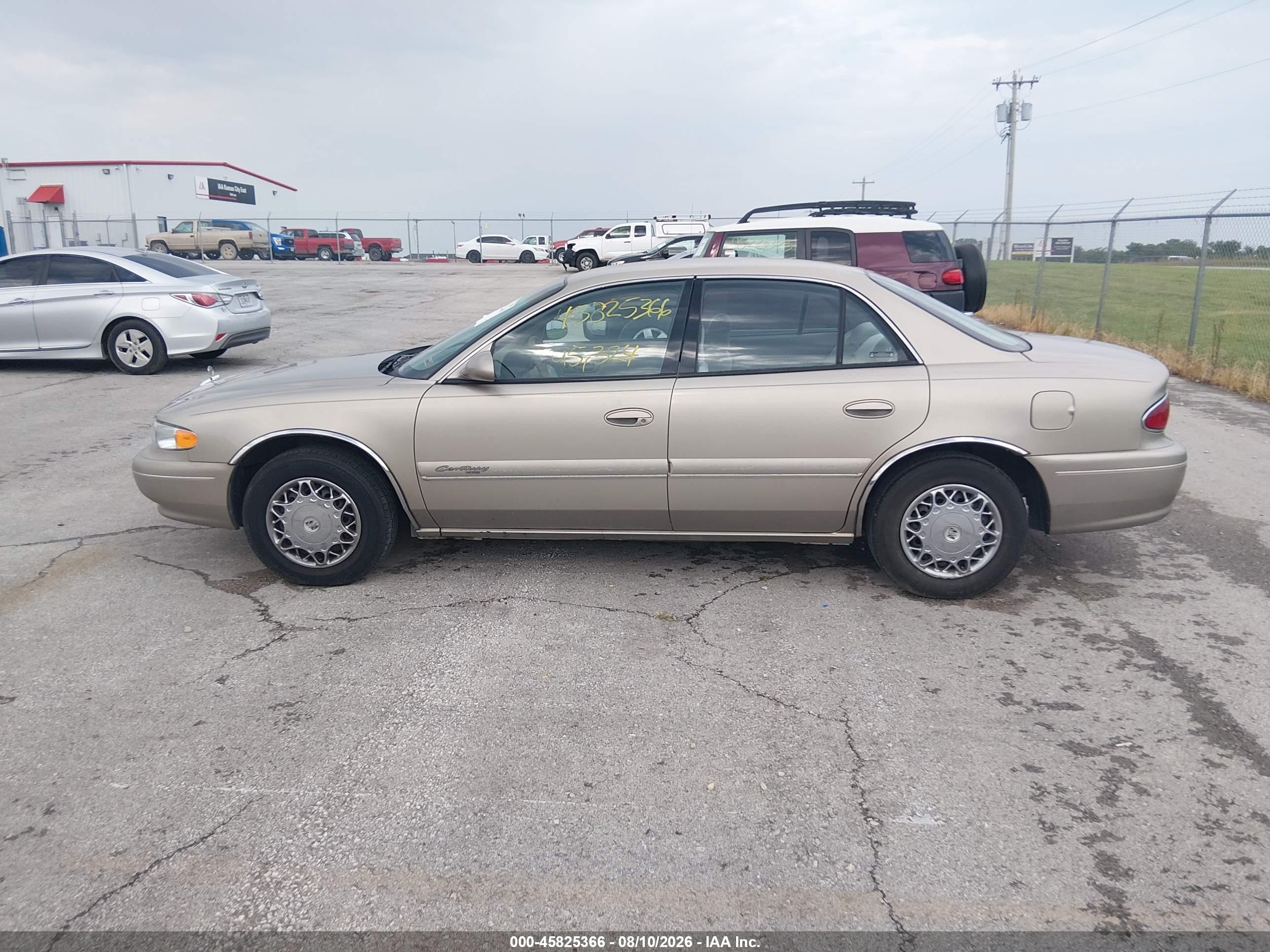 2002 Buick Century Custom Gold vin: 2G4WS52J721201050