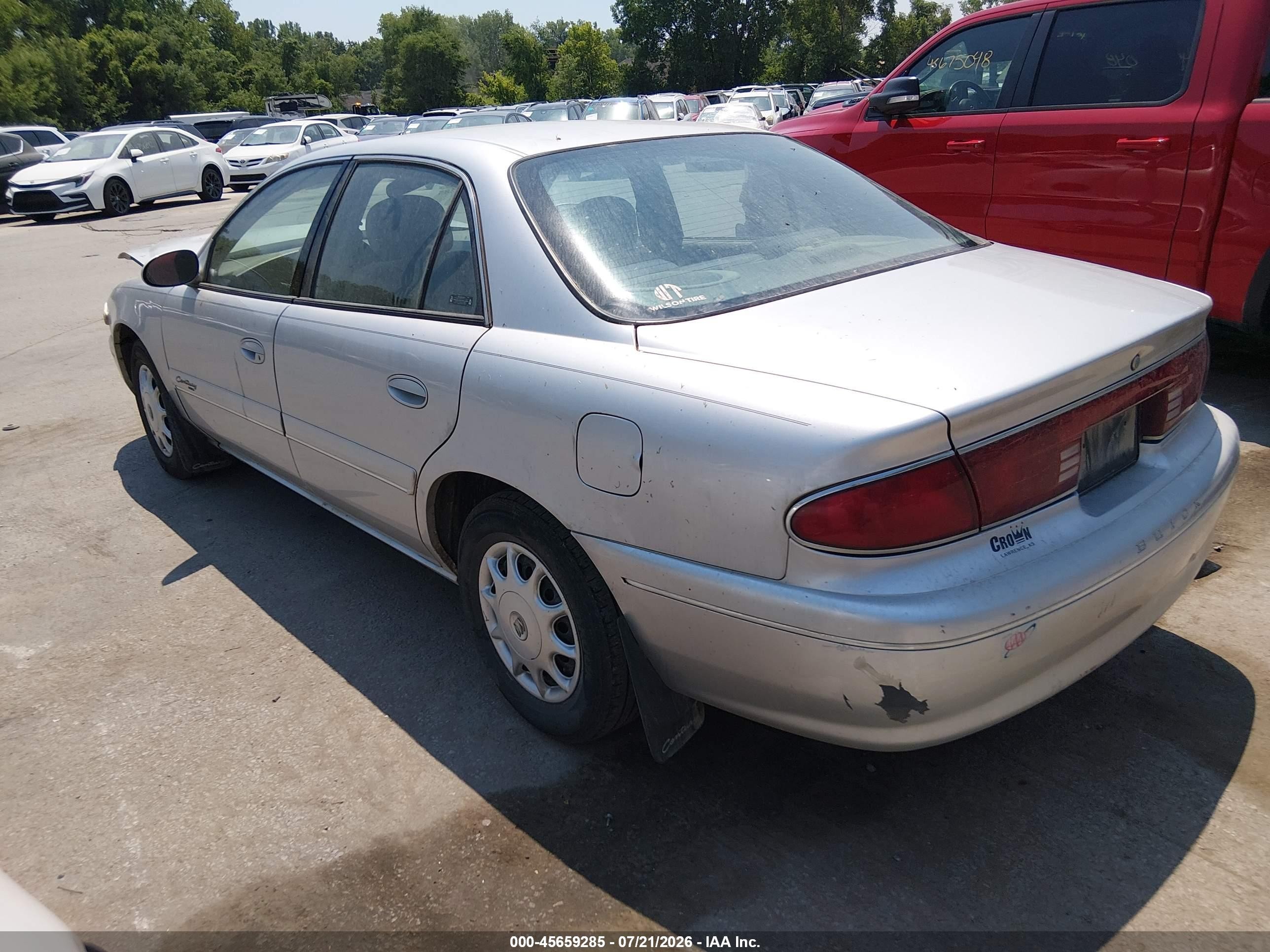 2002 Buick Century Custom Серебряный vin: 2G4WS52J721205065