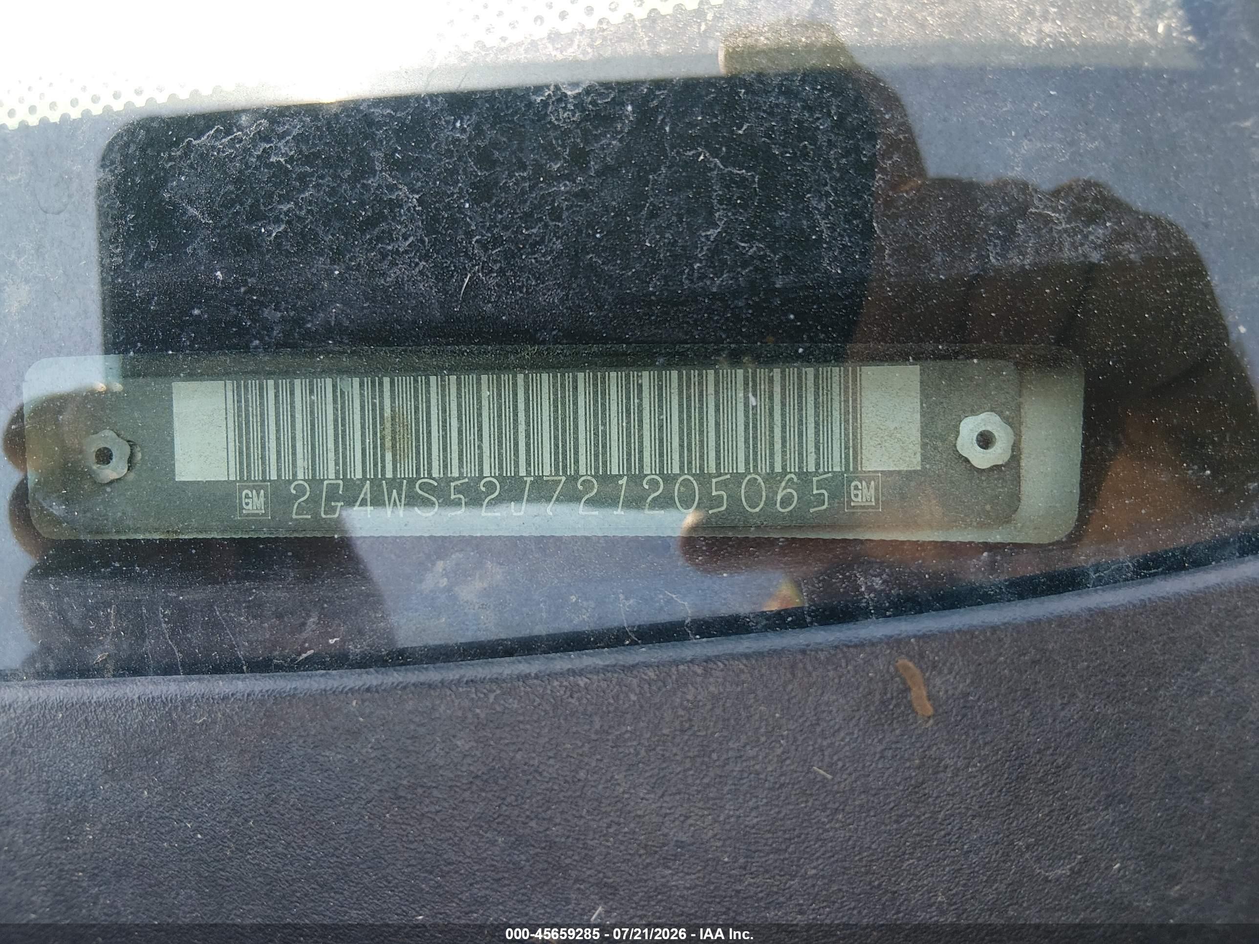 2002 Buick Century Custom Серебряный vin: 2G4WS52J721205065
