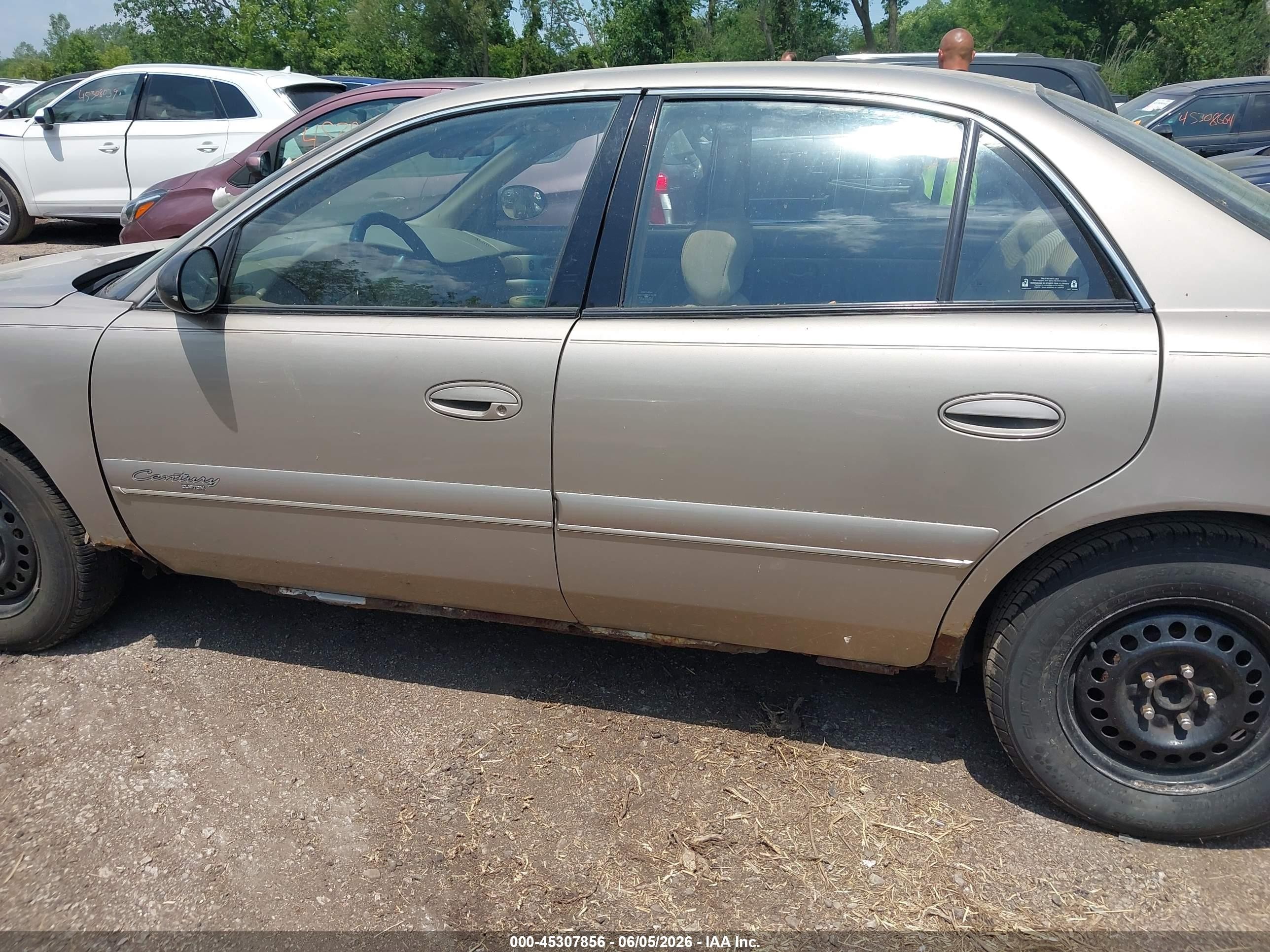 2002 Buick Century Custom Gold vin: 2G4WS52J721207916
