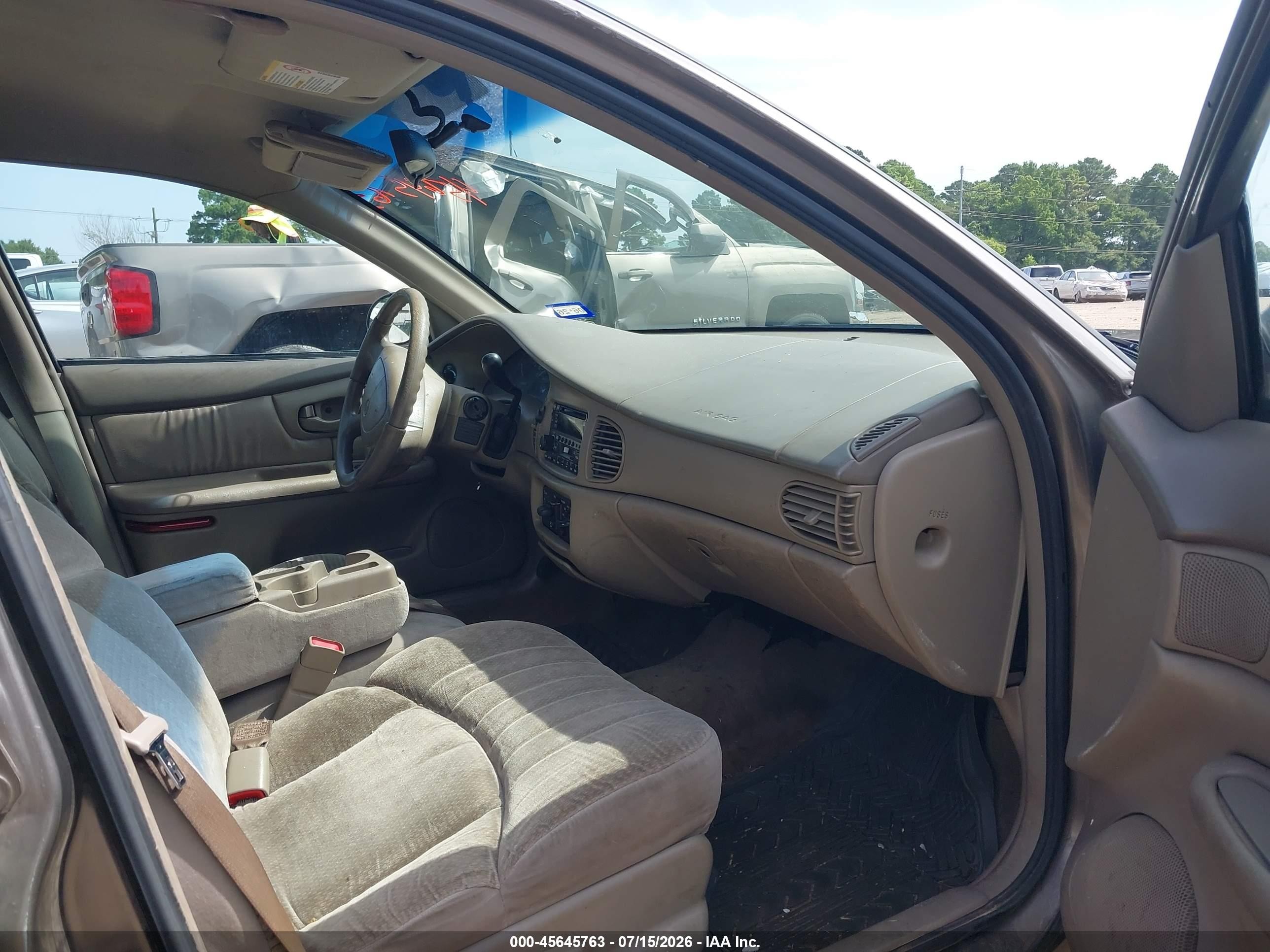 2002 Buick Century Custom Tan vin: 2G4WS52J721291588