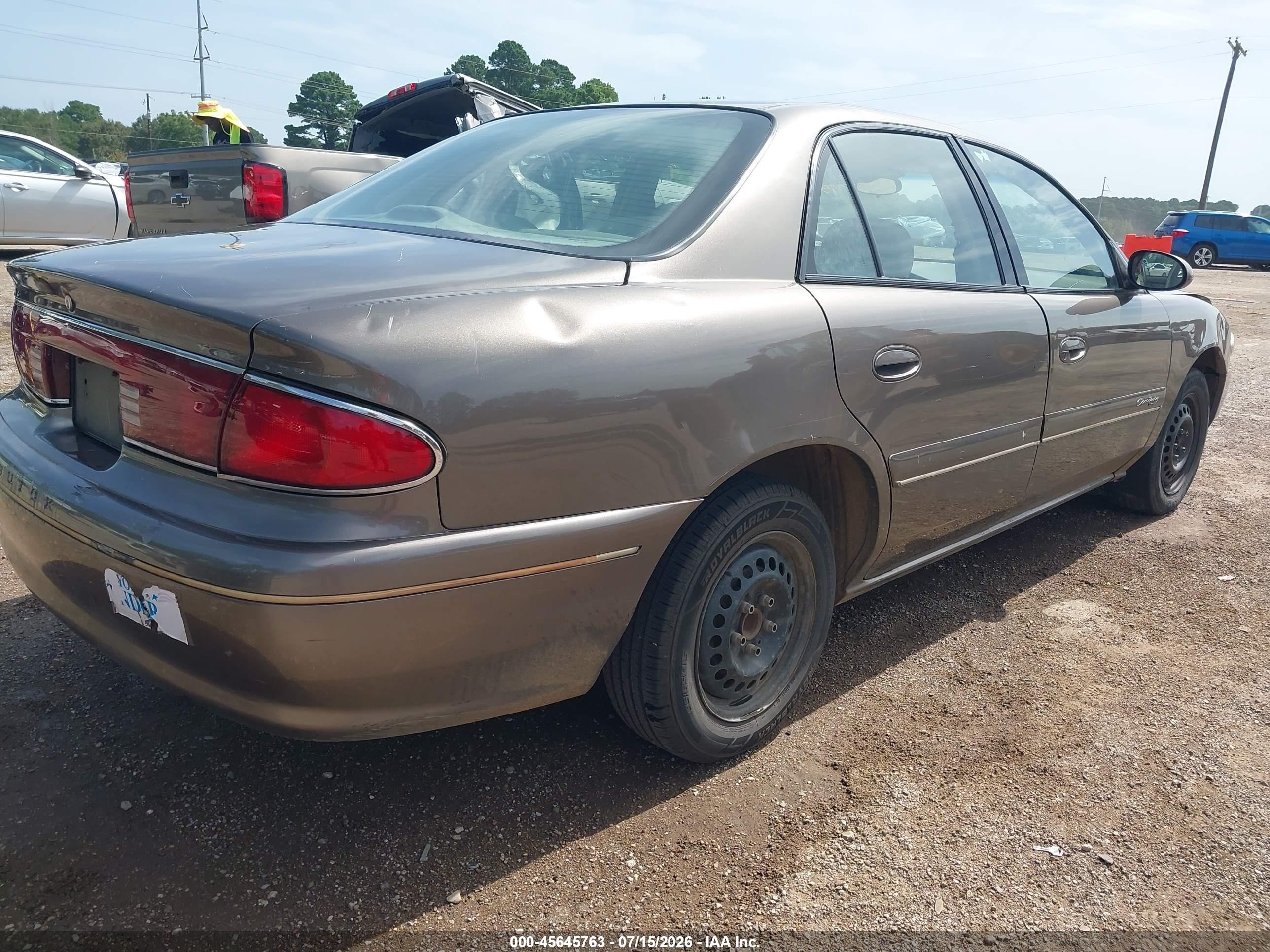 2002 Buick Century Custom Tan vin: 2G4WS52J721291588