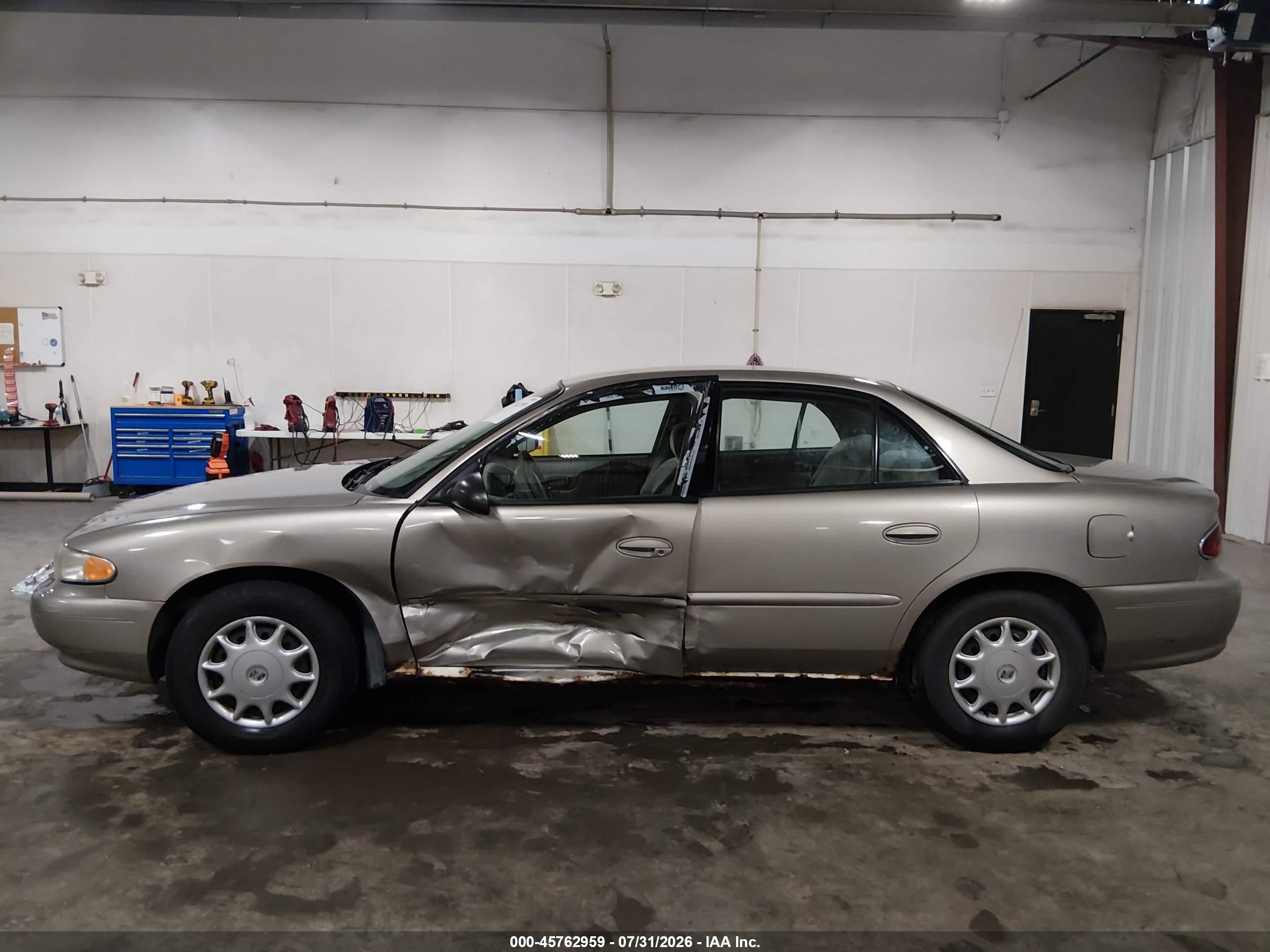 2003 Buick Century Custom Желто-коричневый vin: 2G4WS52J731138274
