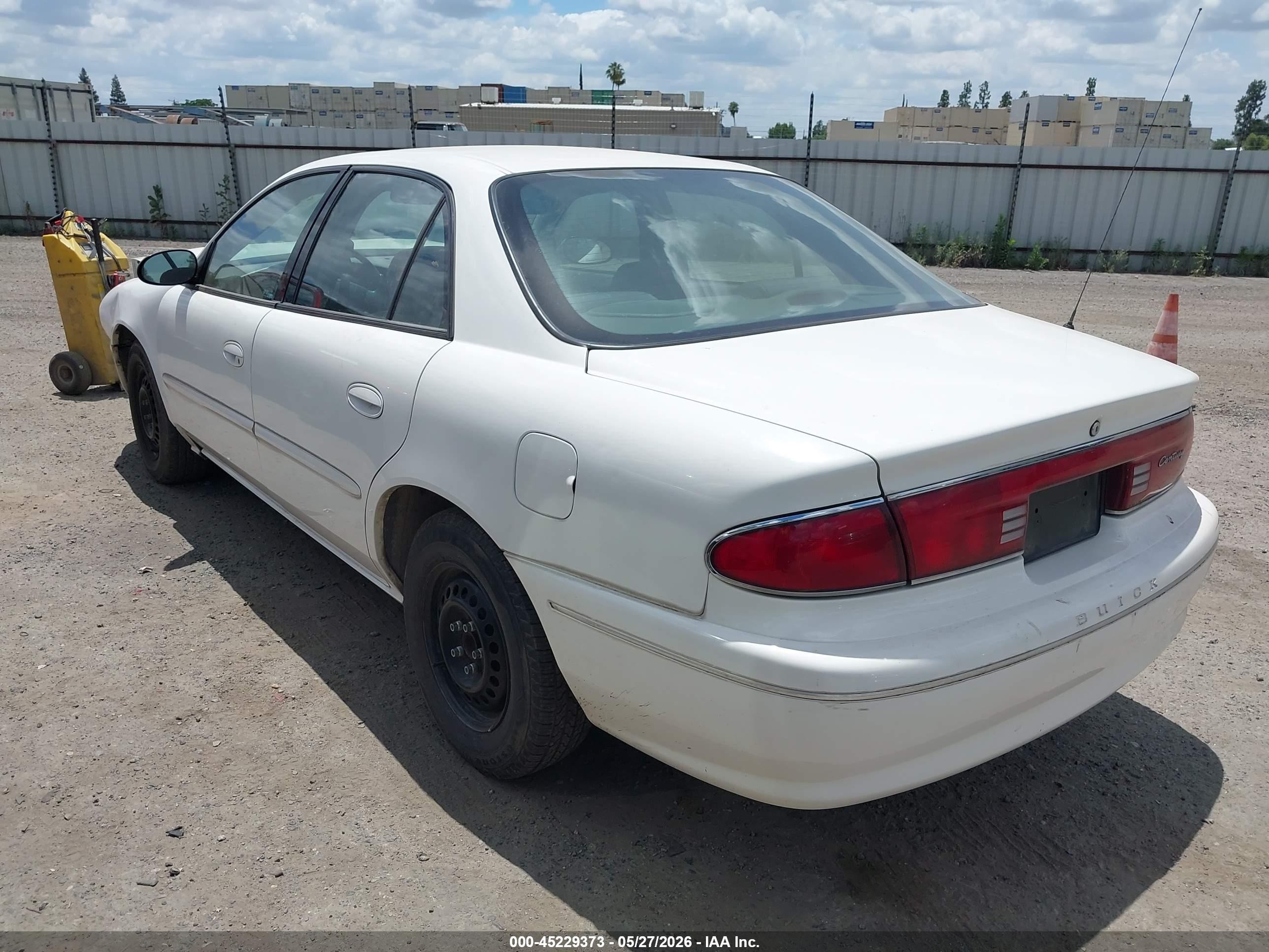 2003 Buick Century Custom White vin: 2G4WS52J731211479