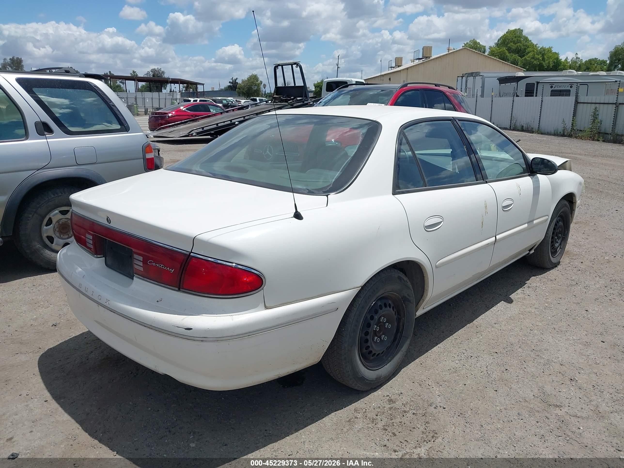 2003 Buick Century Custom White vin: 2G4WS52J731211479