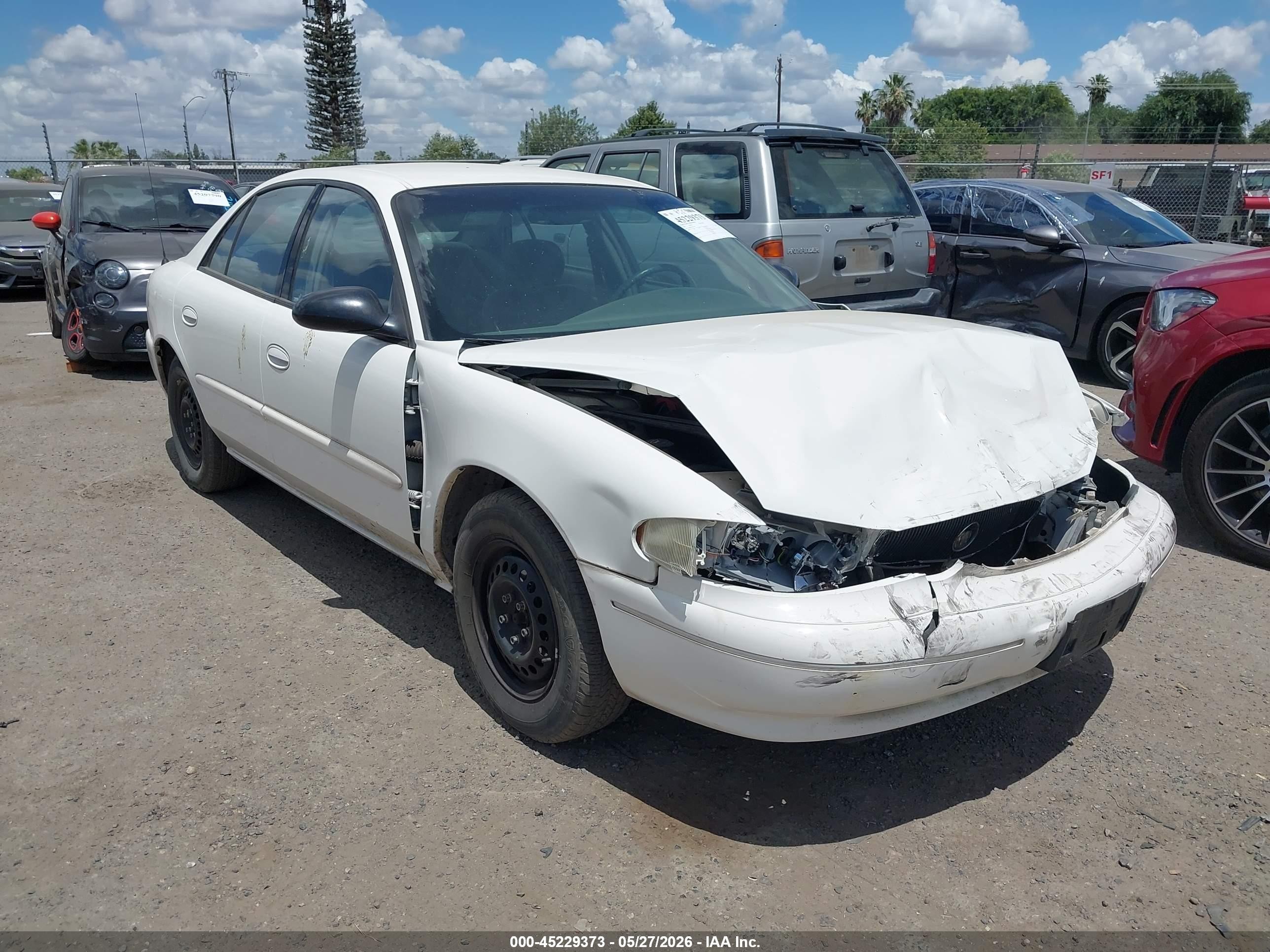 2003 Buick Century Custom White vin: 2G4WS52J731211479