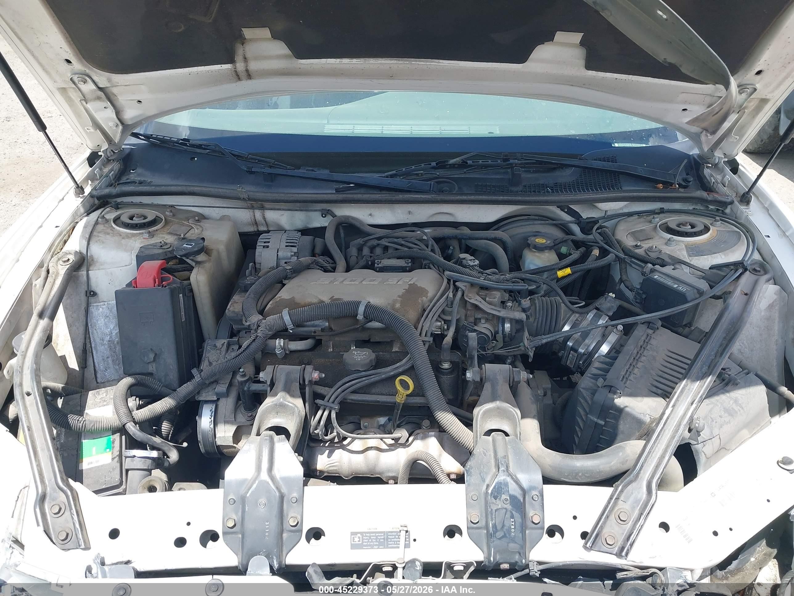 2003 Buick Century Custom White vin: 2G4WS52J731211479