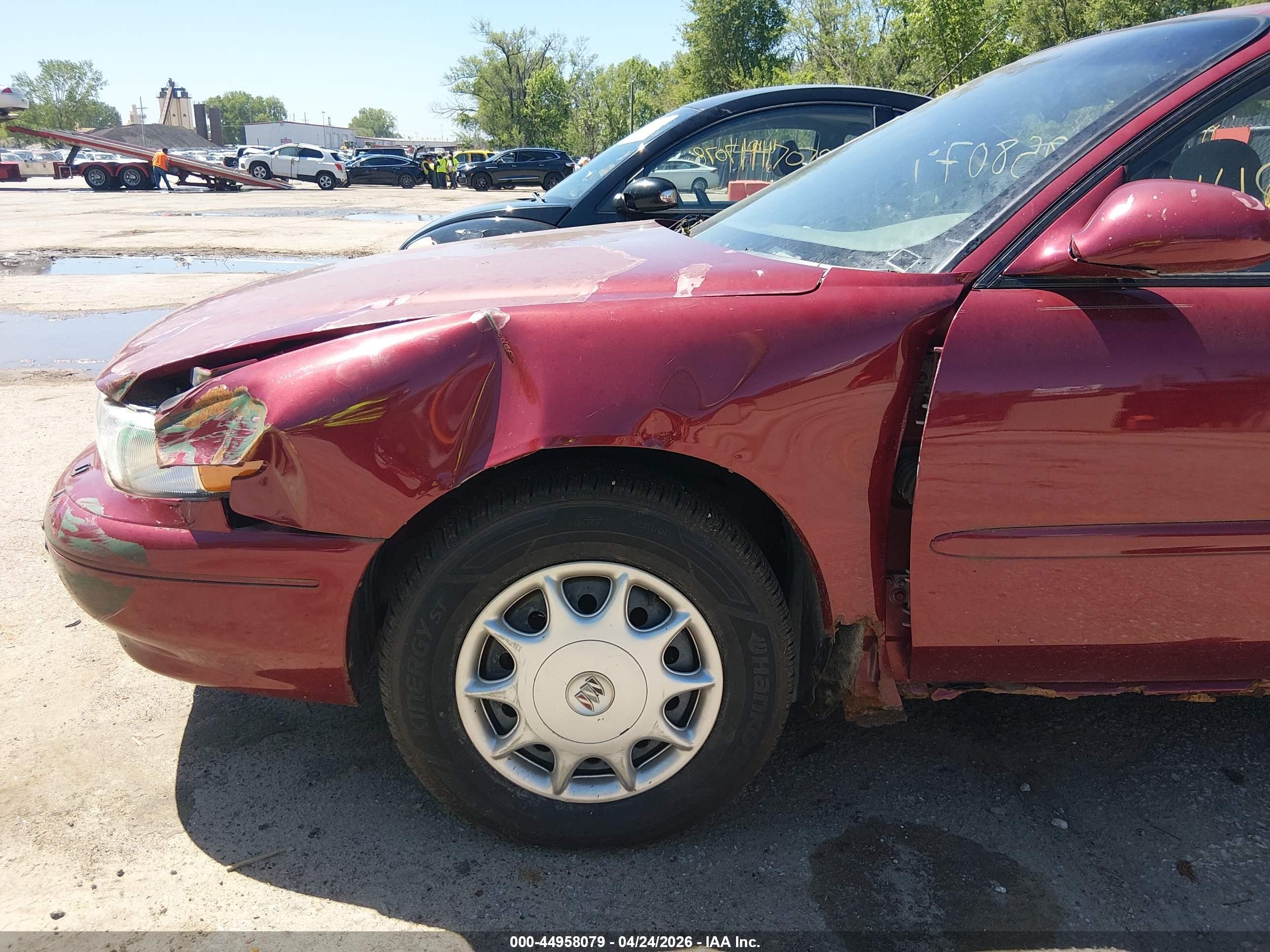 2003 Buick Century Custom Red vin: 2G4WS52J731249357