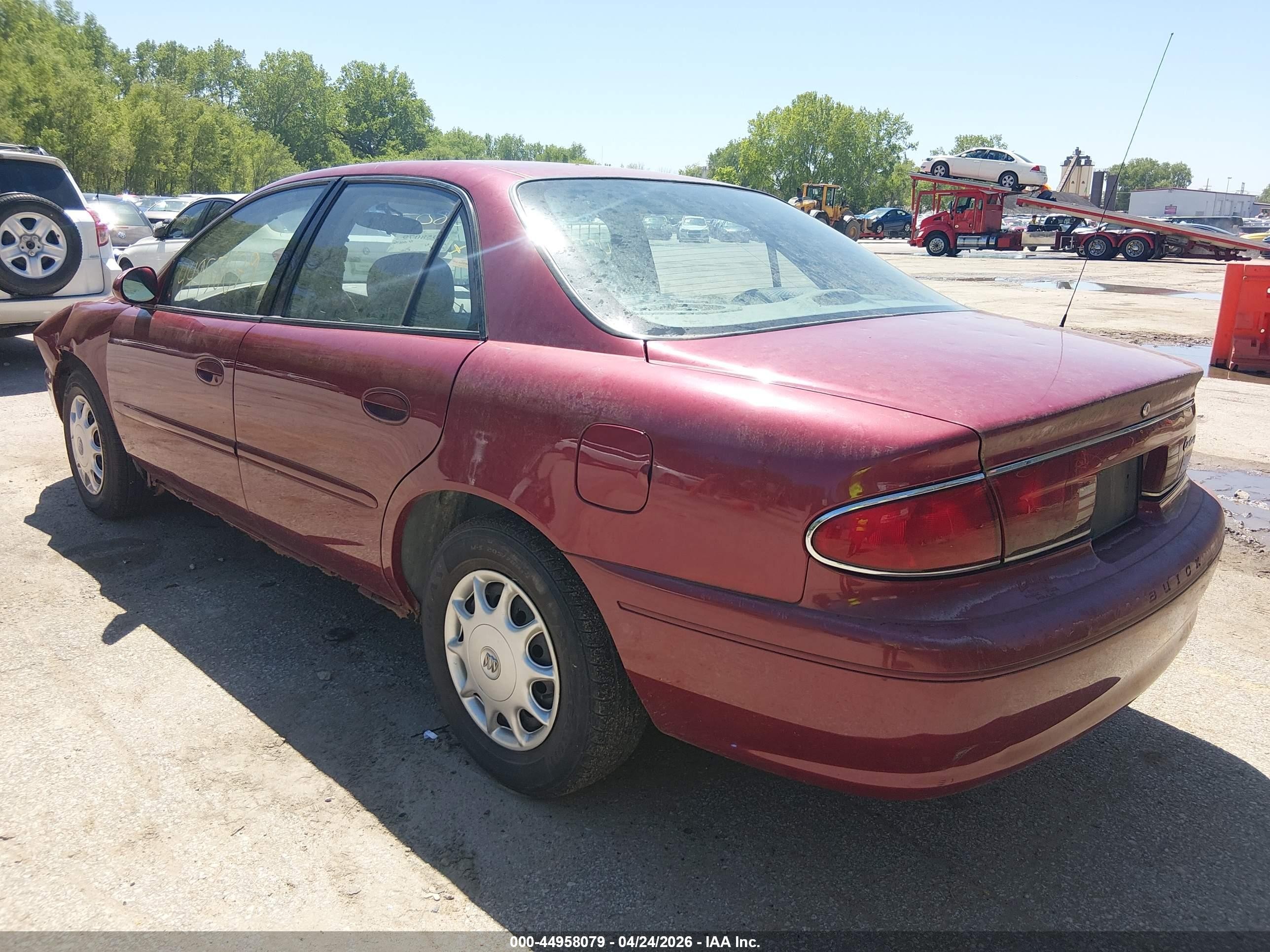 2003 Buick Century Custom Red vin: 2G4WS52J731249357