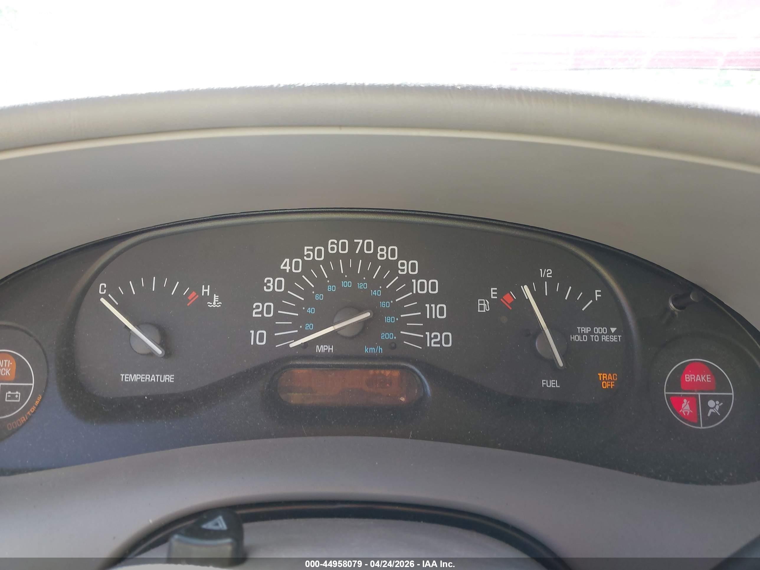 2003 Buick Century Custom Red vin: 2G4WS52J731249357