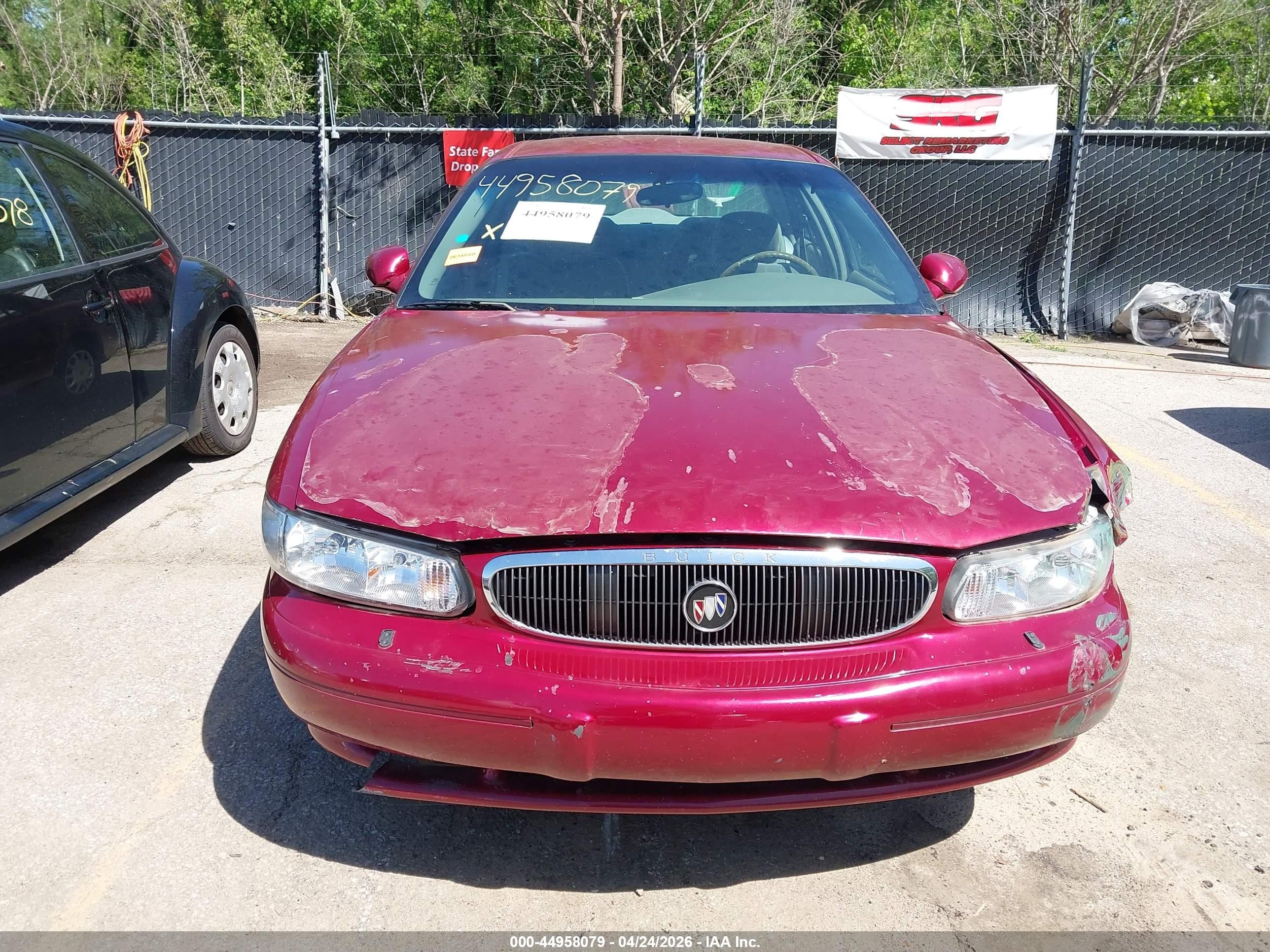 2003 Buick Century Custom Red vin: 2G4WS52J731249357