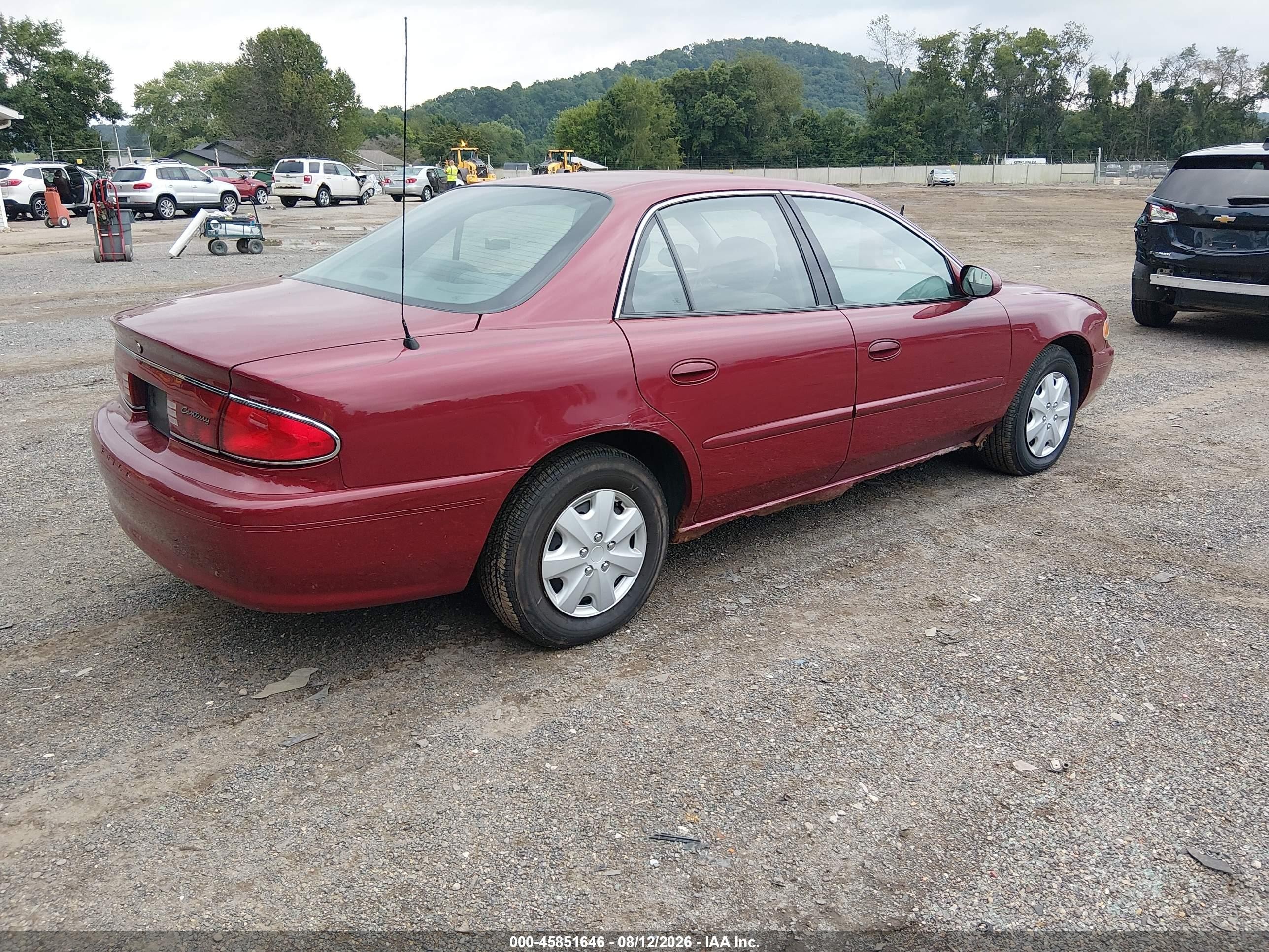 2005 Buick Century   Бордовый vin: 2G4WS52J751154672