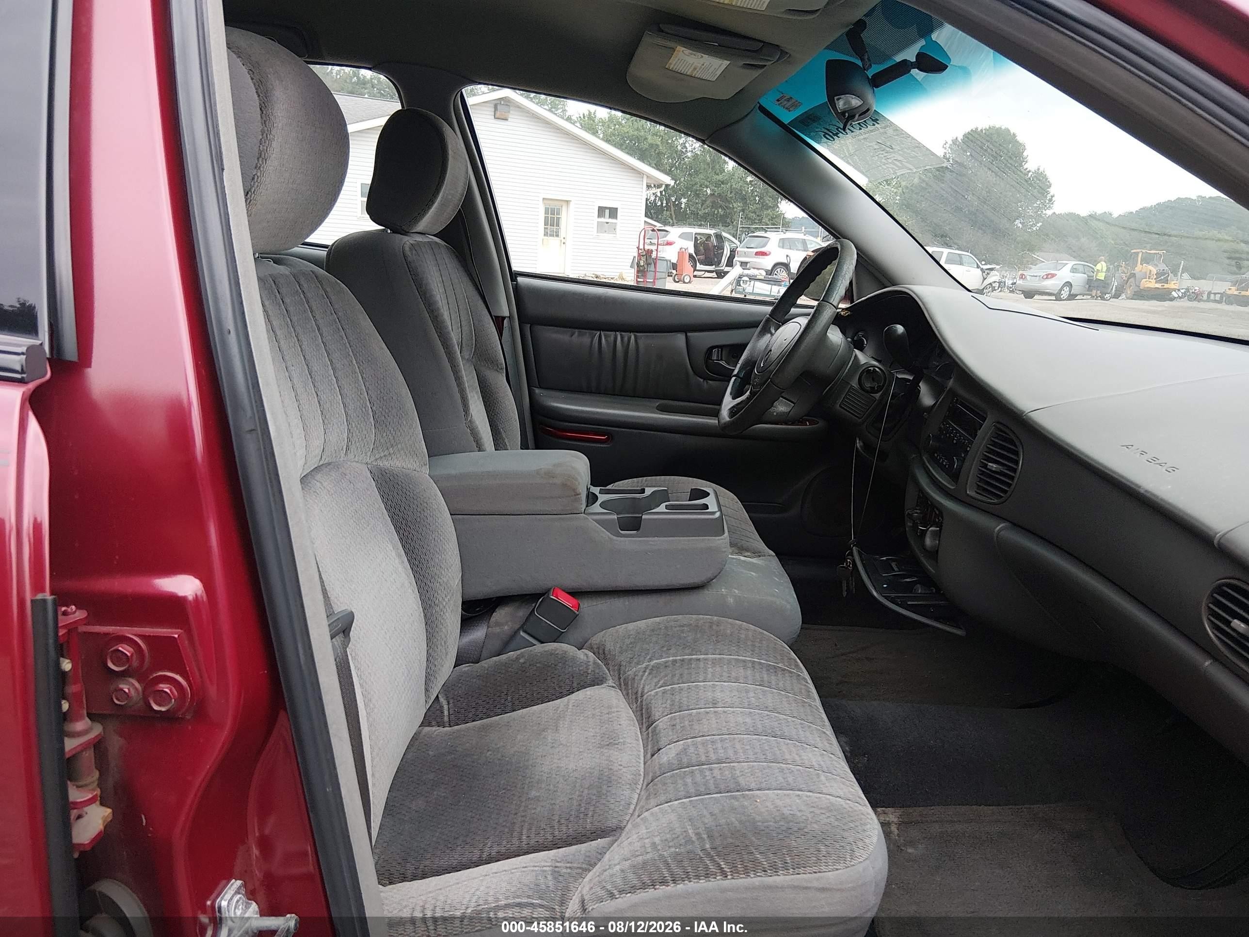 2005 Buick Century   Бордовый vin: 2G4WS52J751154672