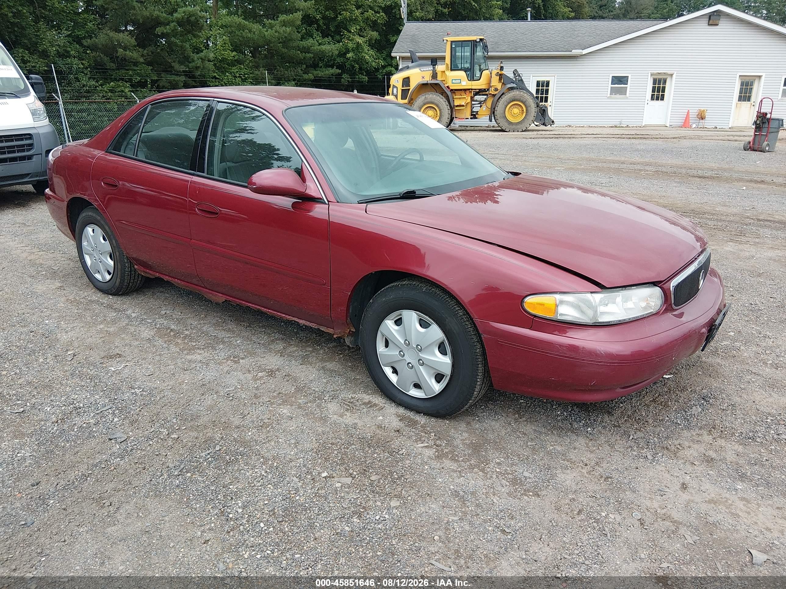 2005 Buick Century   Burgundy vin: 2G4WS52J751154672