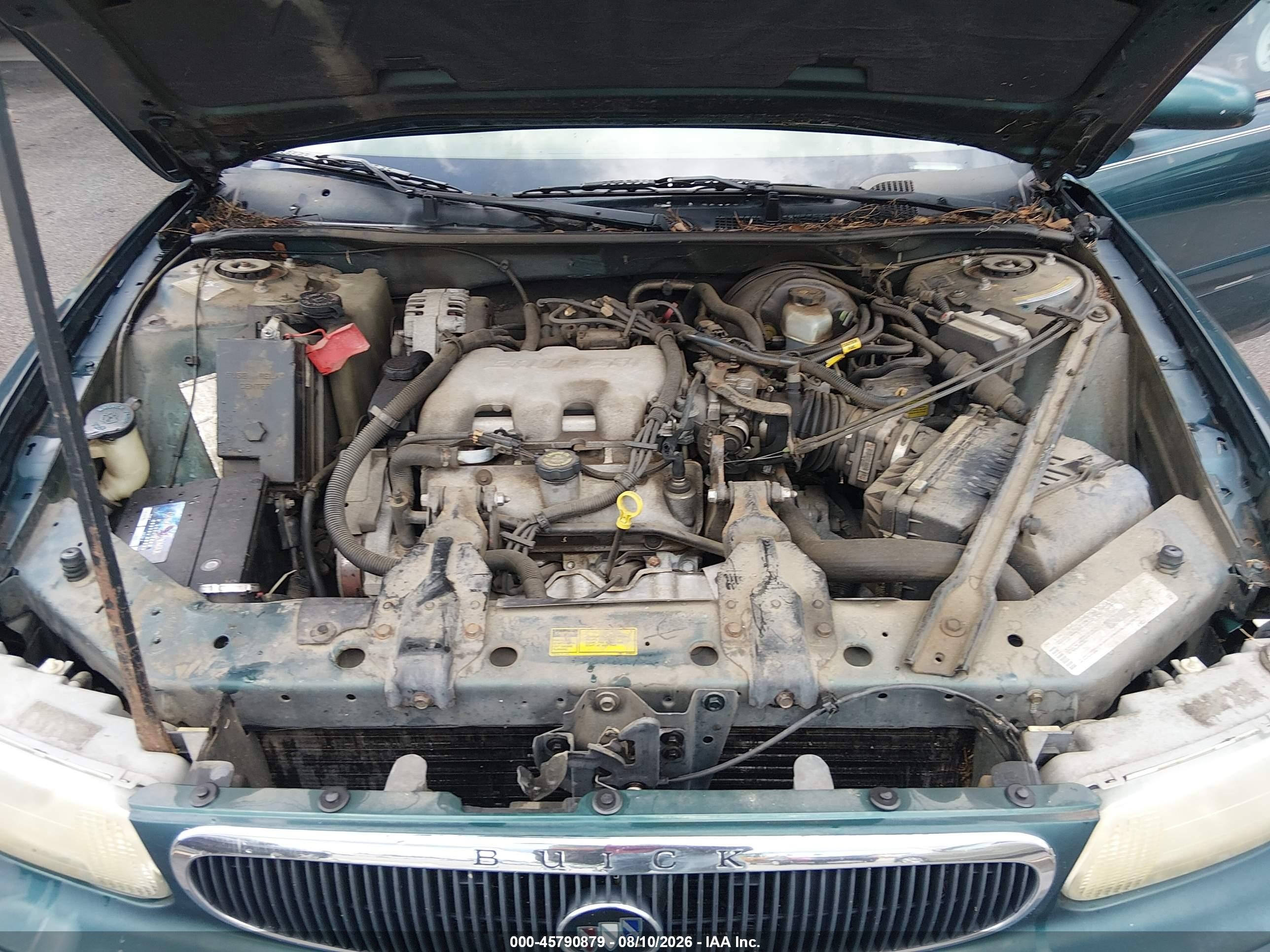 2000 Buick Century Custom Green vin: 2G4WS52J7Y1177227